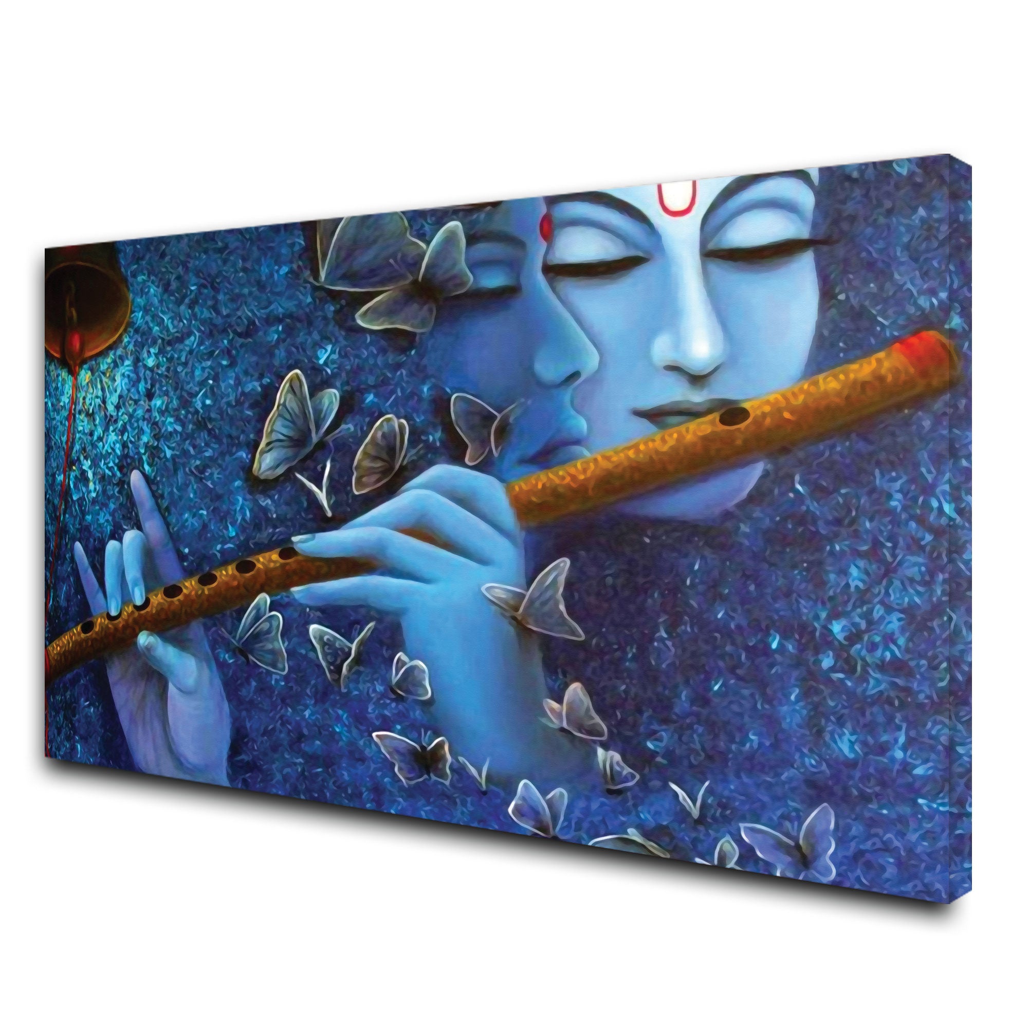 Radha krishnna beautiful Canvas painting with frame Big Size Wall Art for living room,Bedroom,Drawing room,Hotels