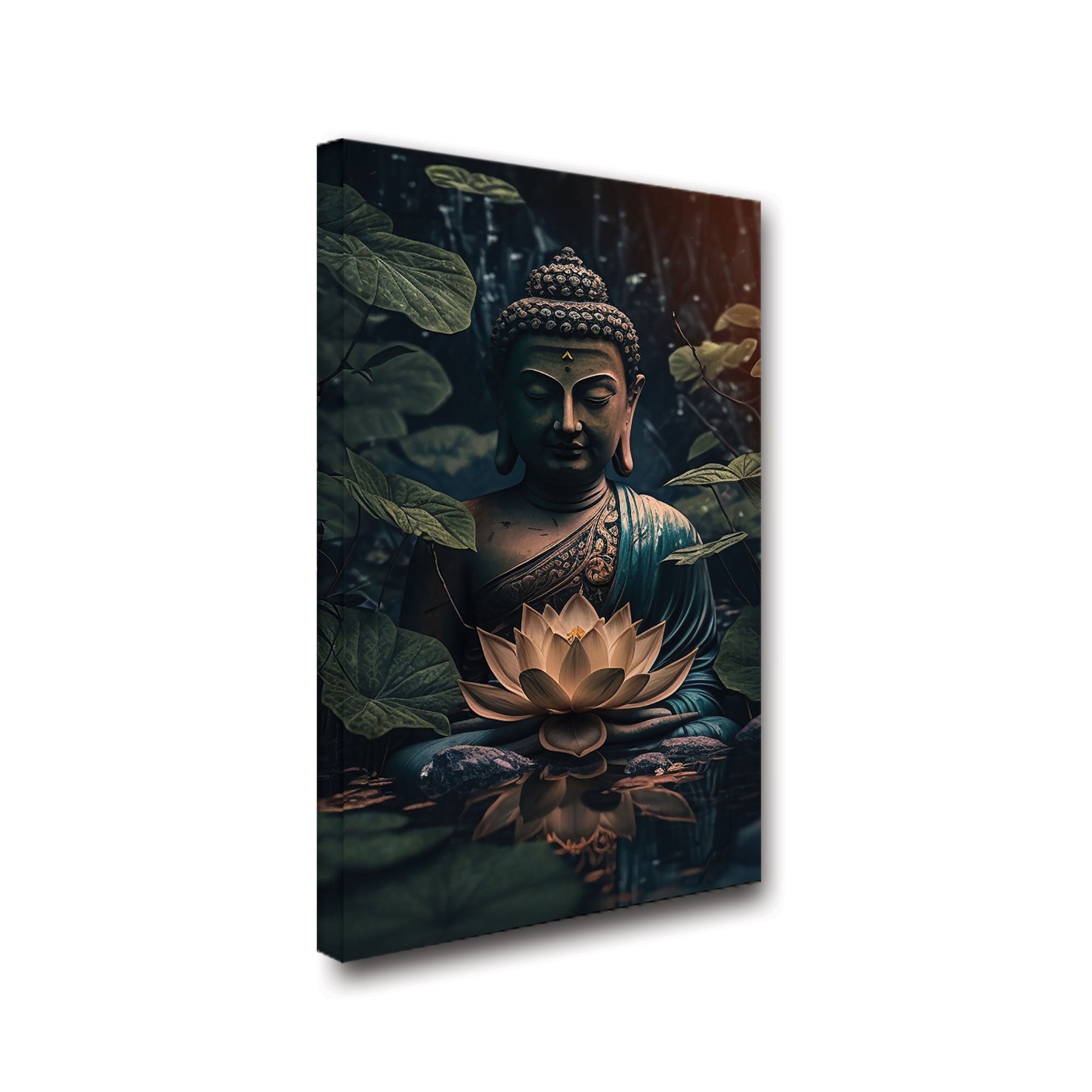 Buddhism Canvas painting with frame Big Size Wall Art for living room,Bedroom,Drawing room,Hotels