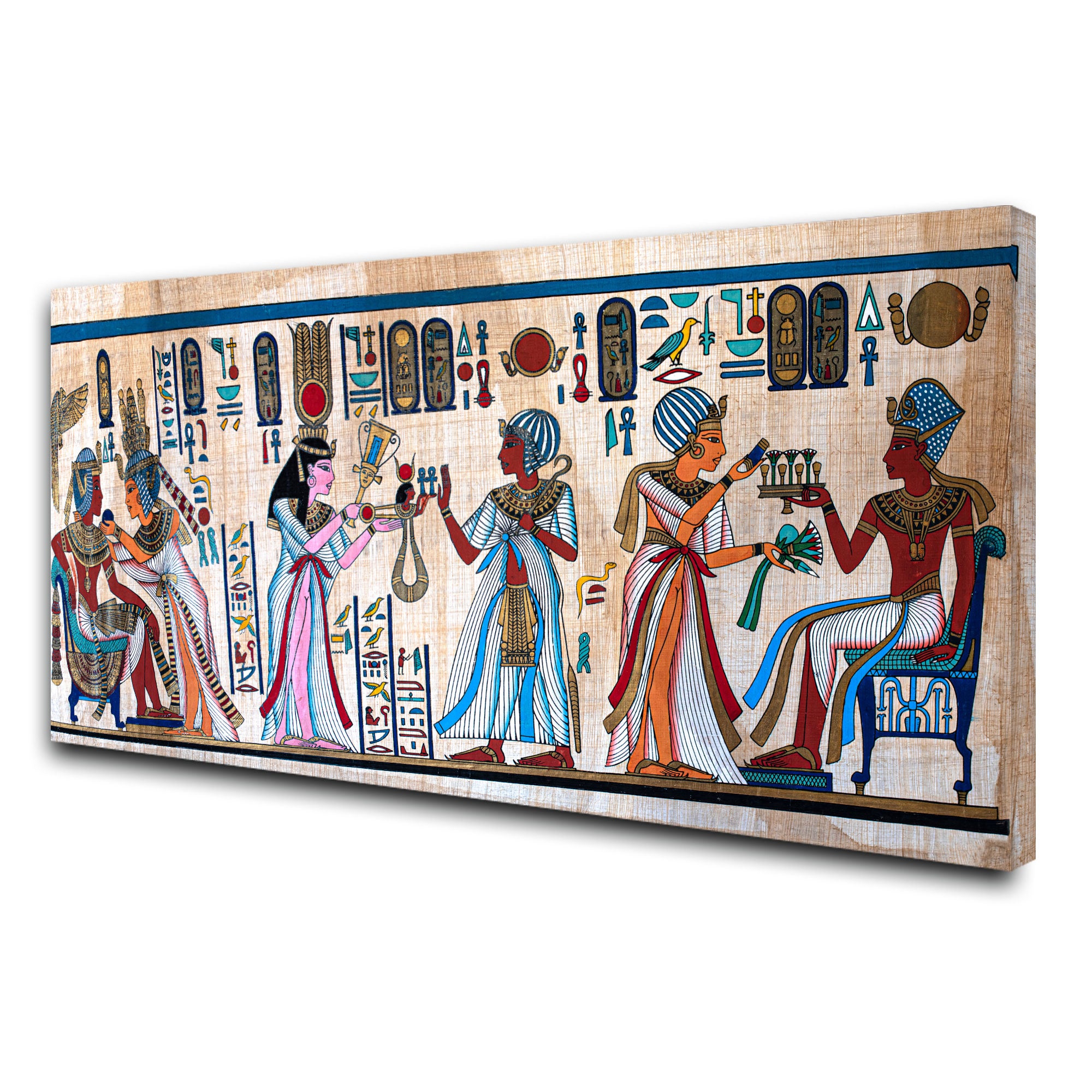Ancient egyptian Canvas painting with frame Big Size Wall Art for living room,Bedroom,Drawing room,Hotels