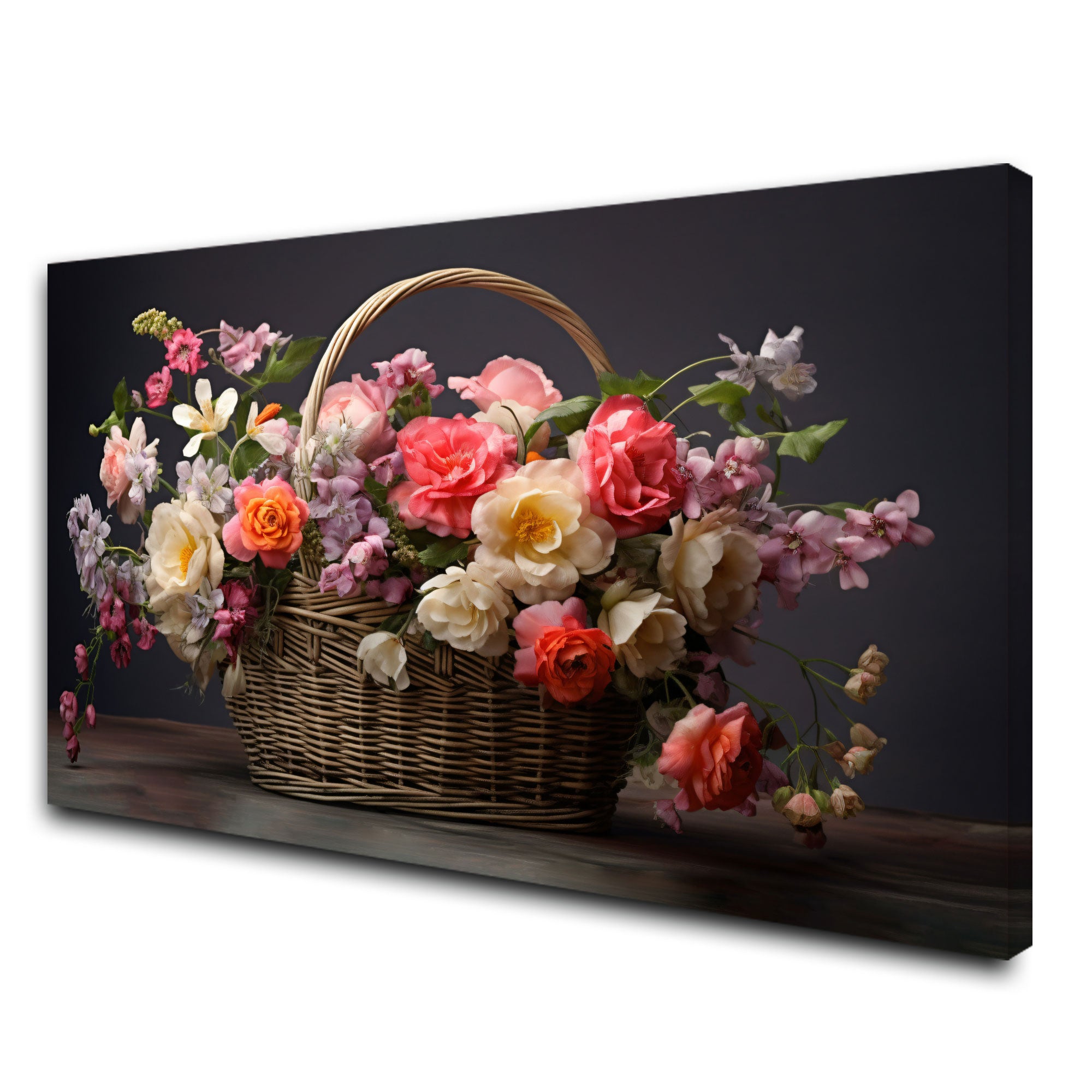 FlowersAbstract Canvas painting with frame Big Size Wall Art for living room,Bedroom,Drawing room,Hotels