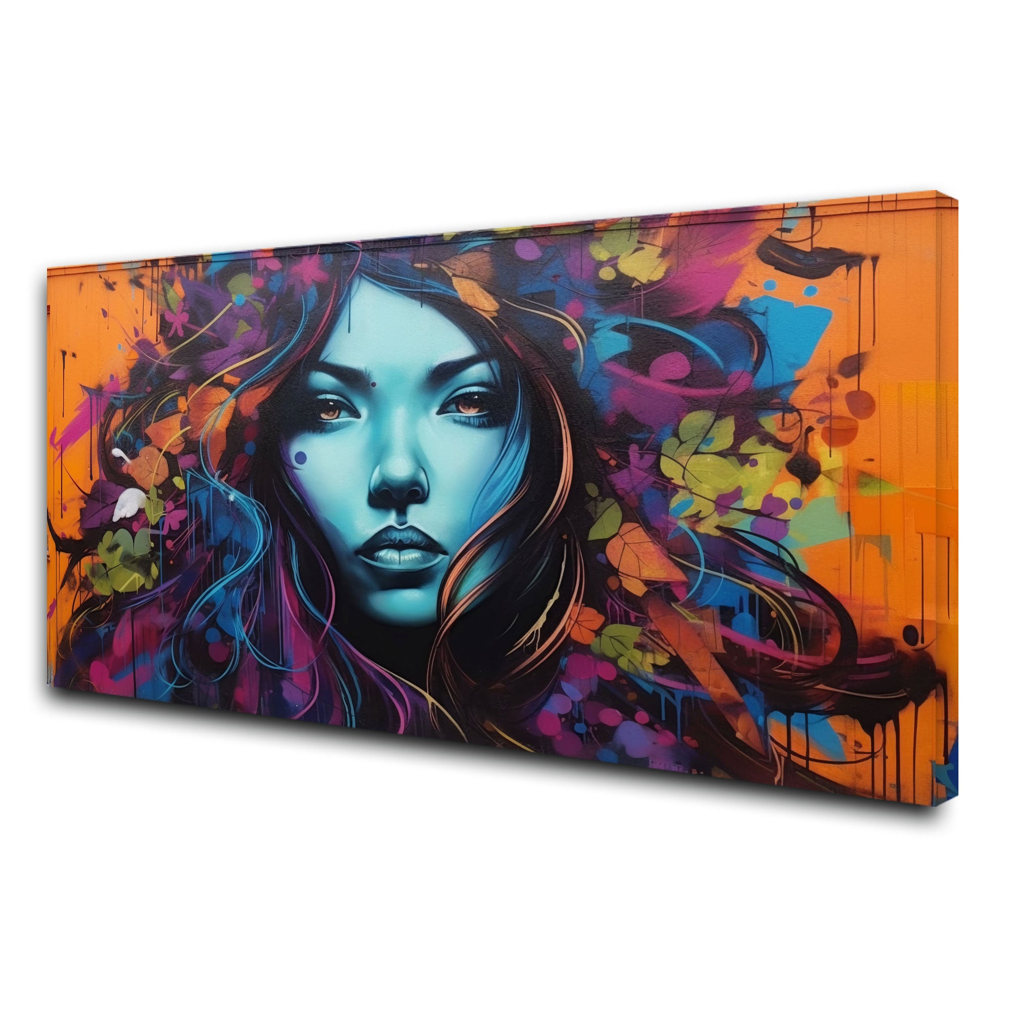 Modern WomenAbstract Canvas painting with frame Big Size Wall Art for living room,Bedroom,Drawing room,Hotels