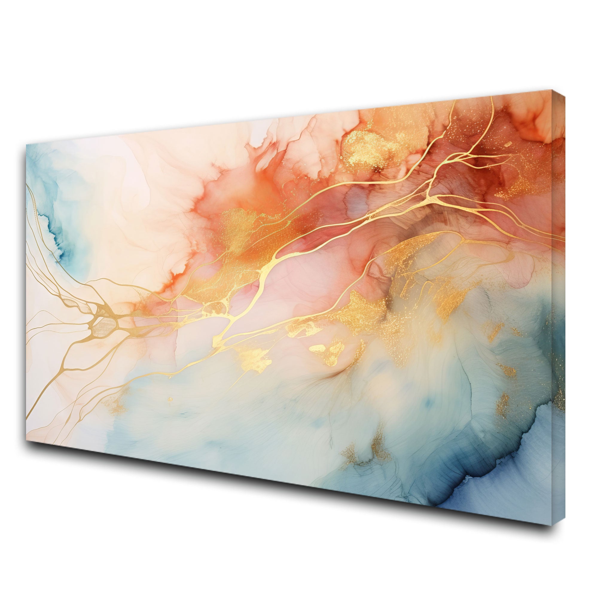 Marble Abstract Canvas painting with frame Big Size Wall Art for living room,Bedroom,Drawing room,Hotels
