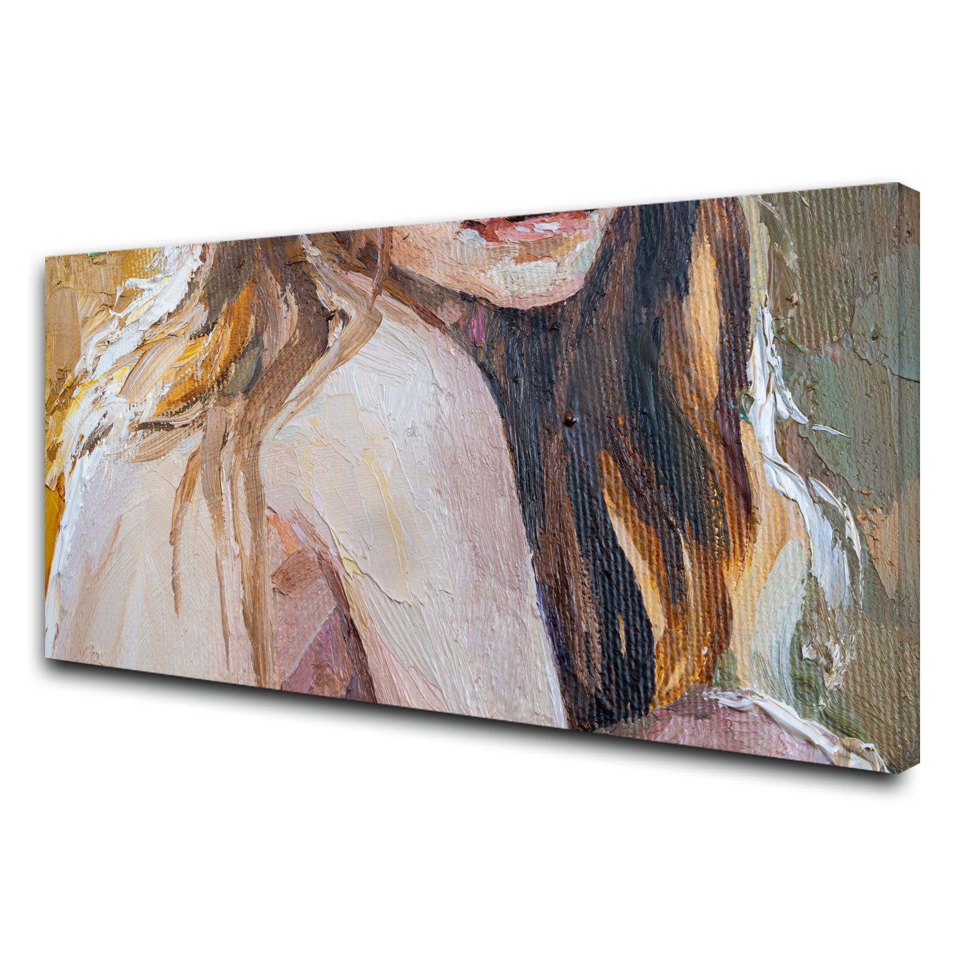 WomenAbstract Canvas painting with frame Big Size Wall Art for living room,Bedroom,Drawing room,Hotels