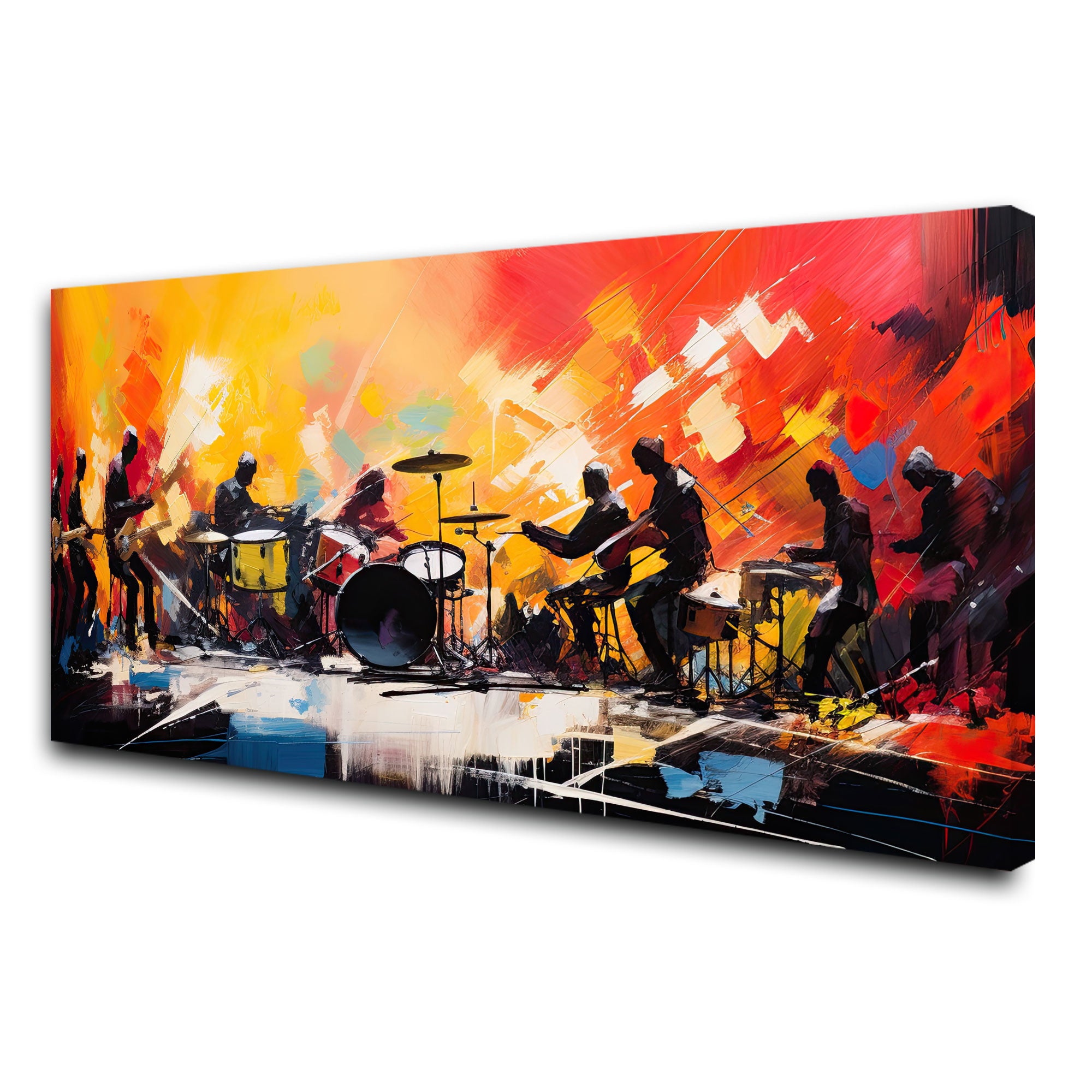 Music playAbstract Canvas painting with frame Big Size Wall Art for living room,Bedroom,Drawing room,Hotels