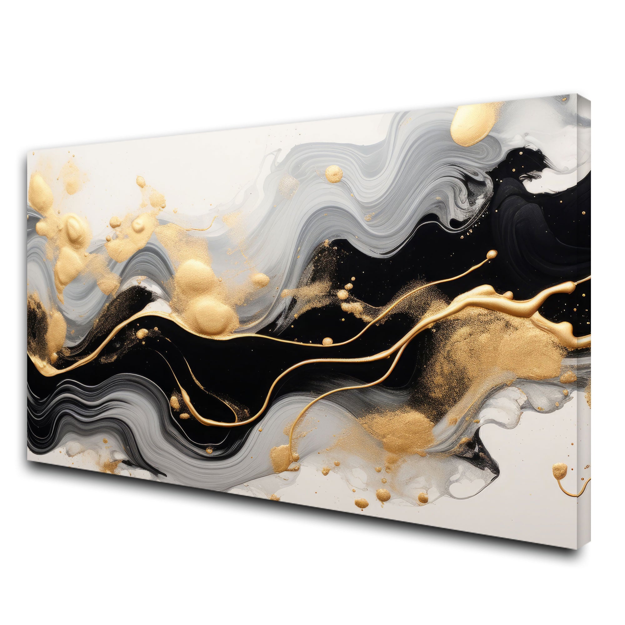 Marble Abstract Canvas painting with frame Big Size Wall Art for living room,Bedroom,Drawing room,Hotels