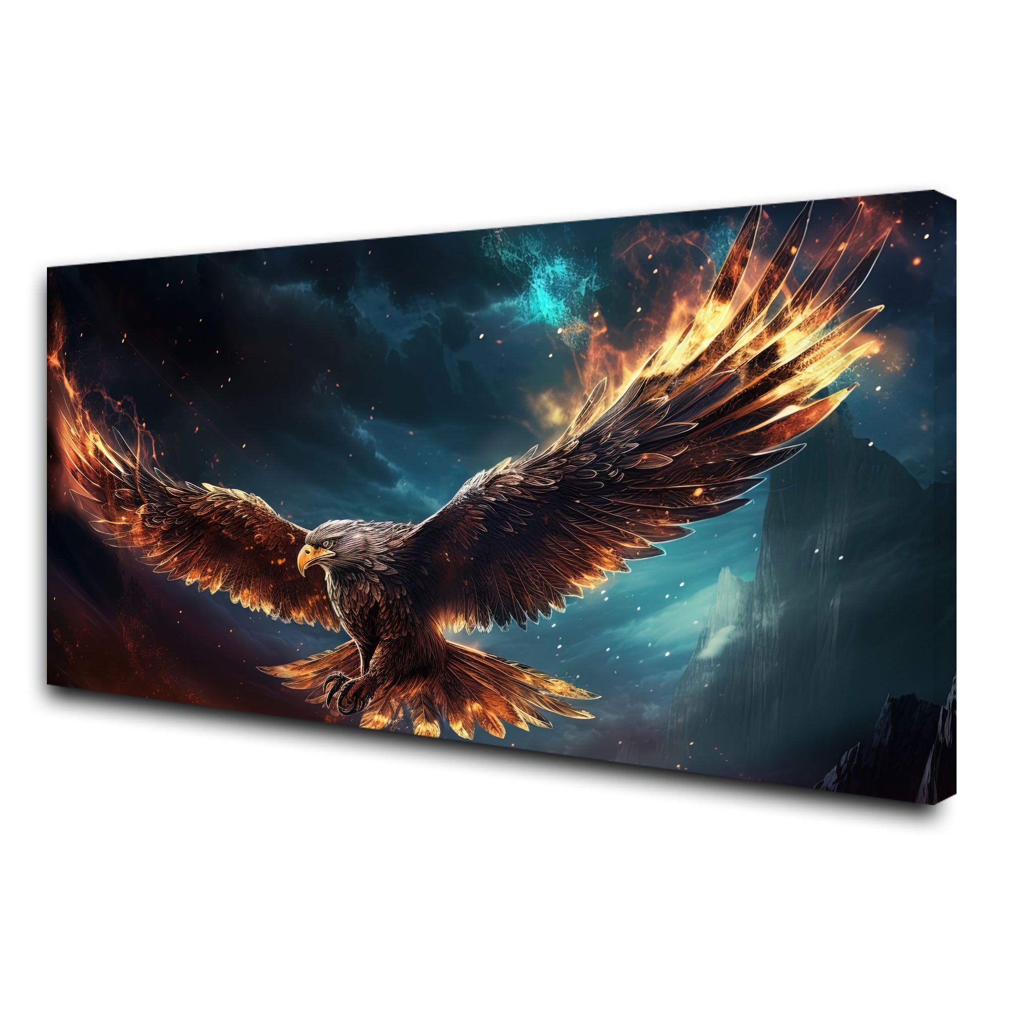 EagleAbstract Canvas painting with frame Big Size Wall Art for living room,Bedroom,Drawing room,Hotels