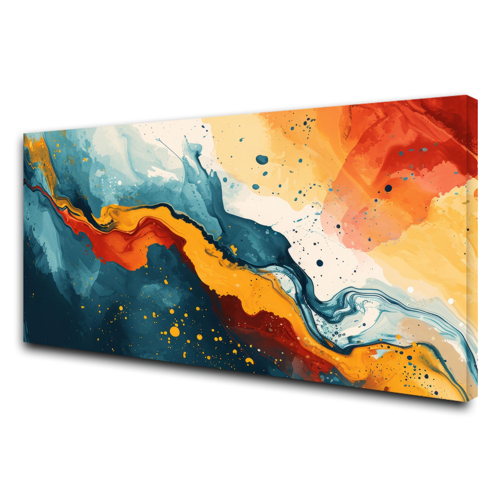Abstract Canvas painting with frame Big Size Wall Art for living room,Bedroom,Drawing room,Hotels
