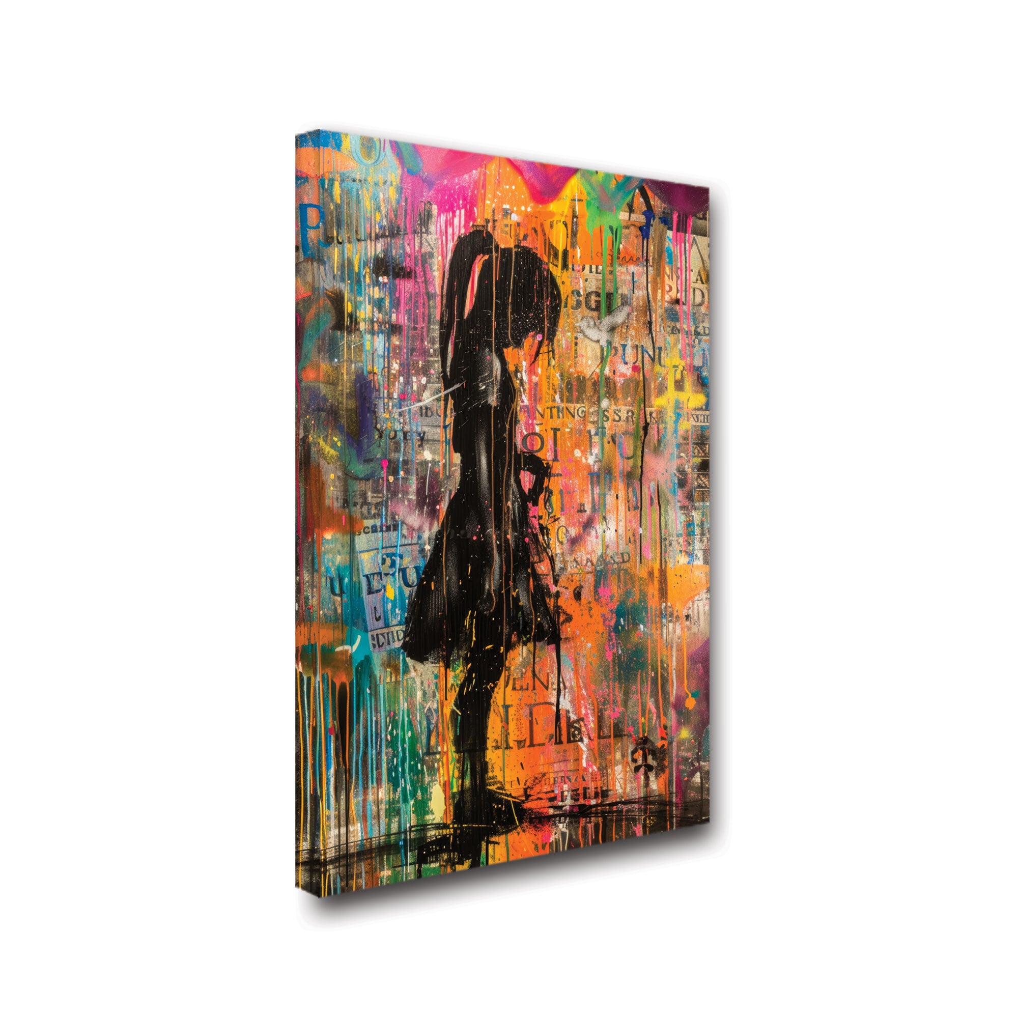 DancersAbstract Canvas painting with frame Big Size Wall Art for living room,Bedroom,Drawing room,Hotels