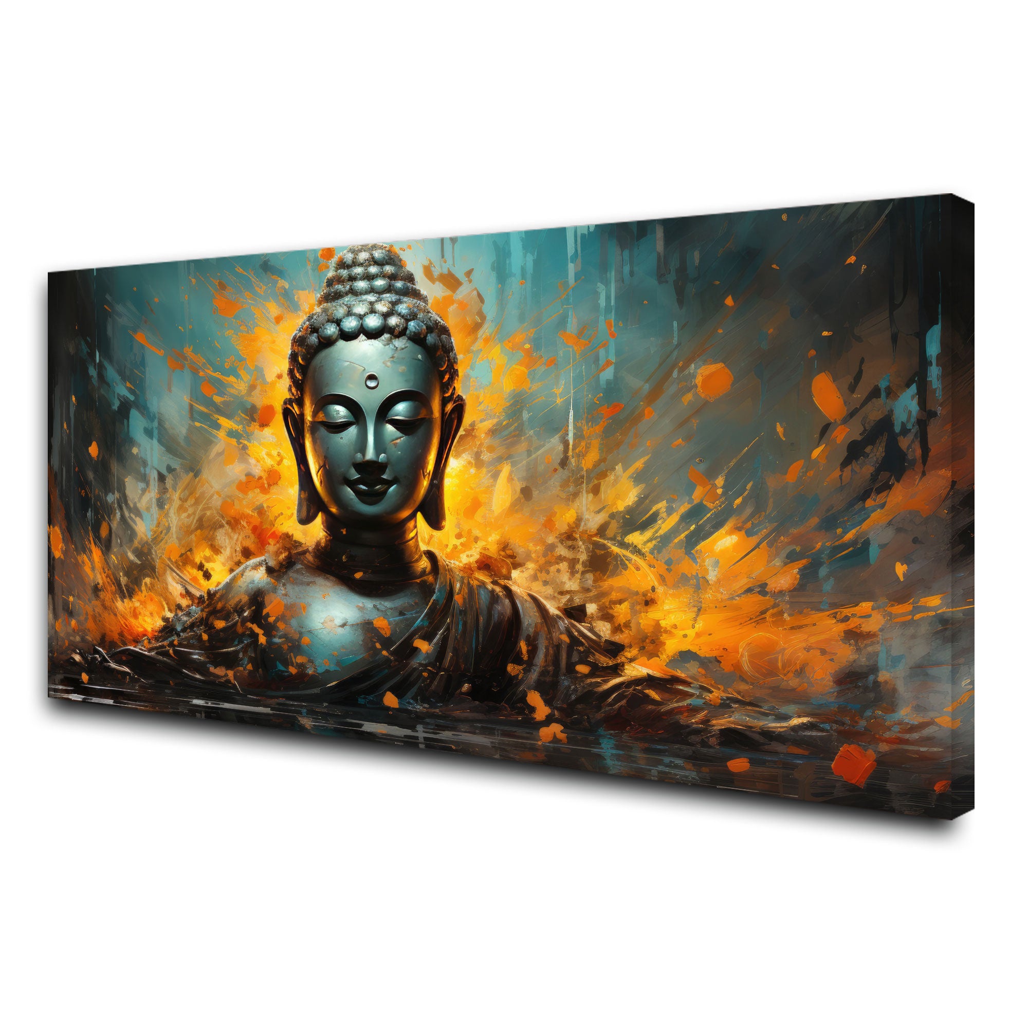 BudhhismAbstract Canvas painting with frame Big Size Wall Art for living room,Bedroom,Drawing room,Hotels