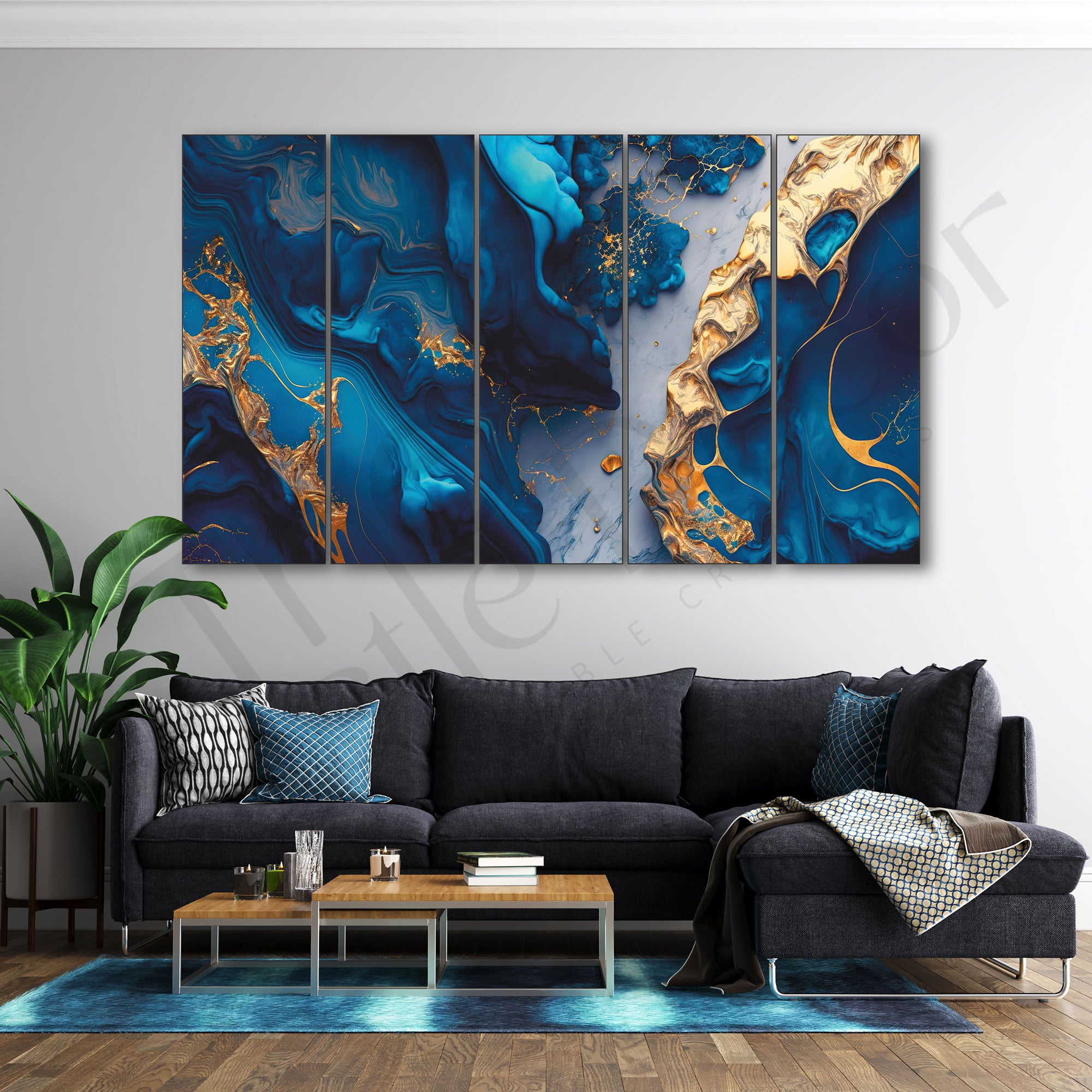 Marble Abstract Painting with frame Big Size Wall Art for living room,Bedroom,Drawing room,Hotels