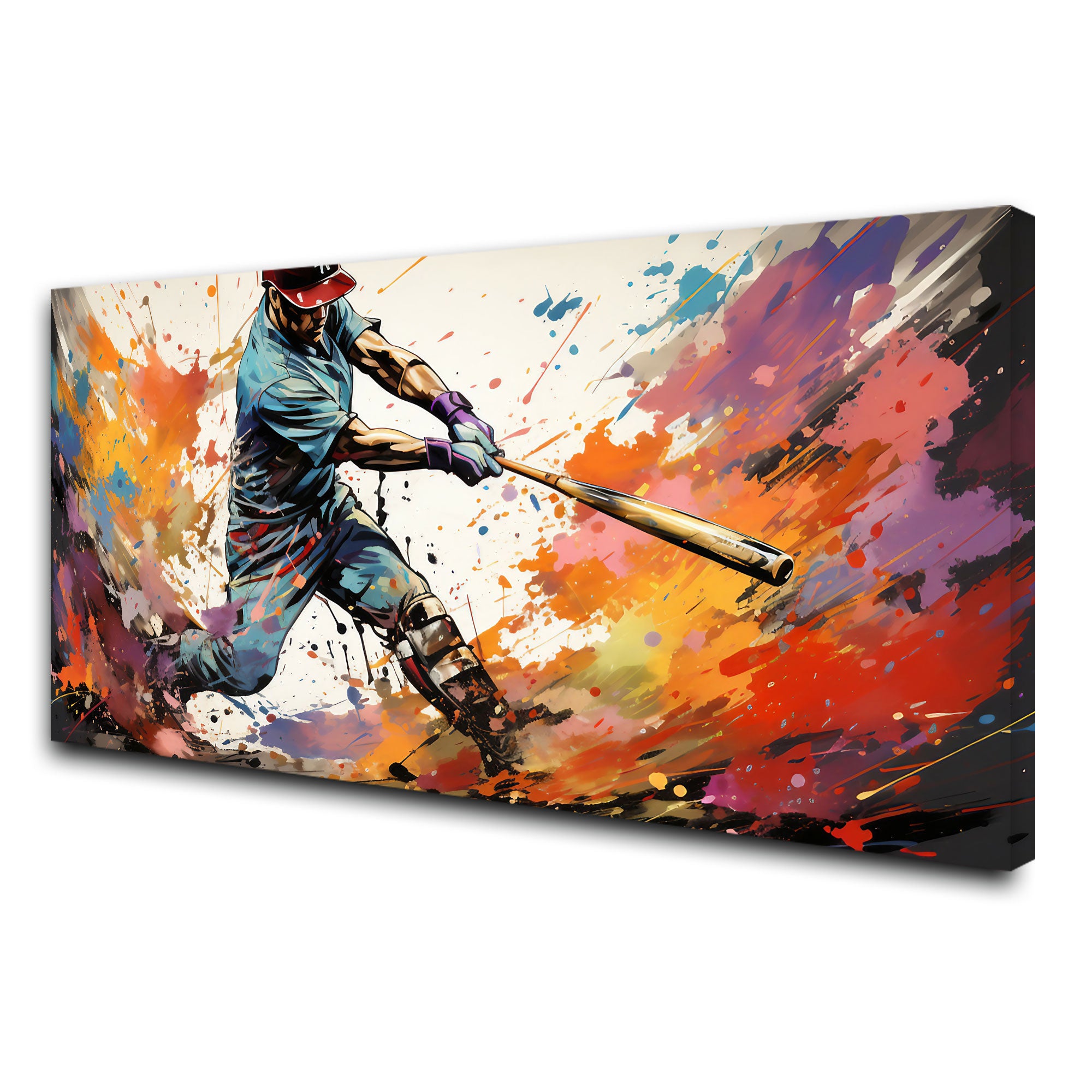 Baseball Canvas painting with frame Big Size Wall Art for living room,Bedroom,Drawing room,Hotels