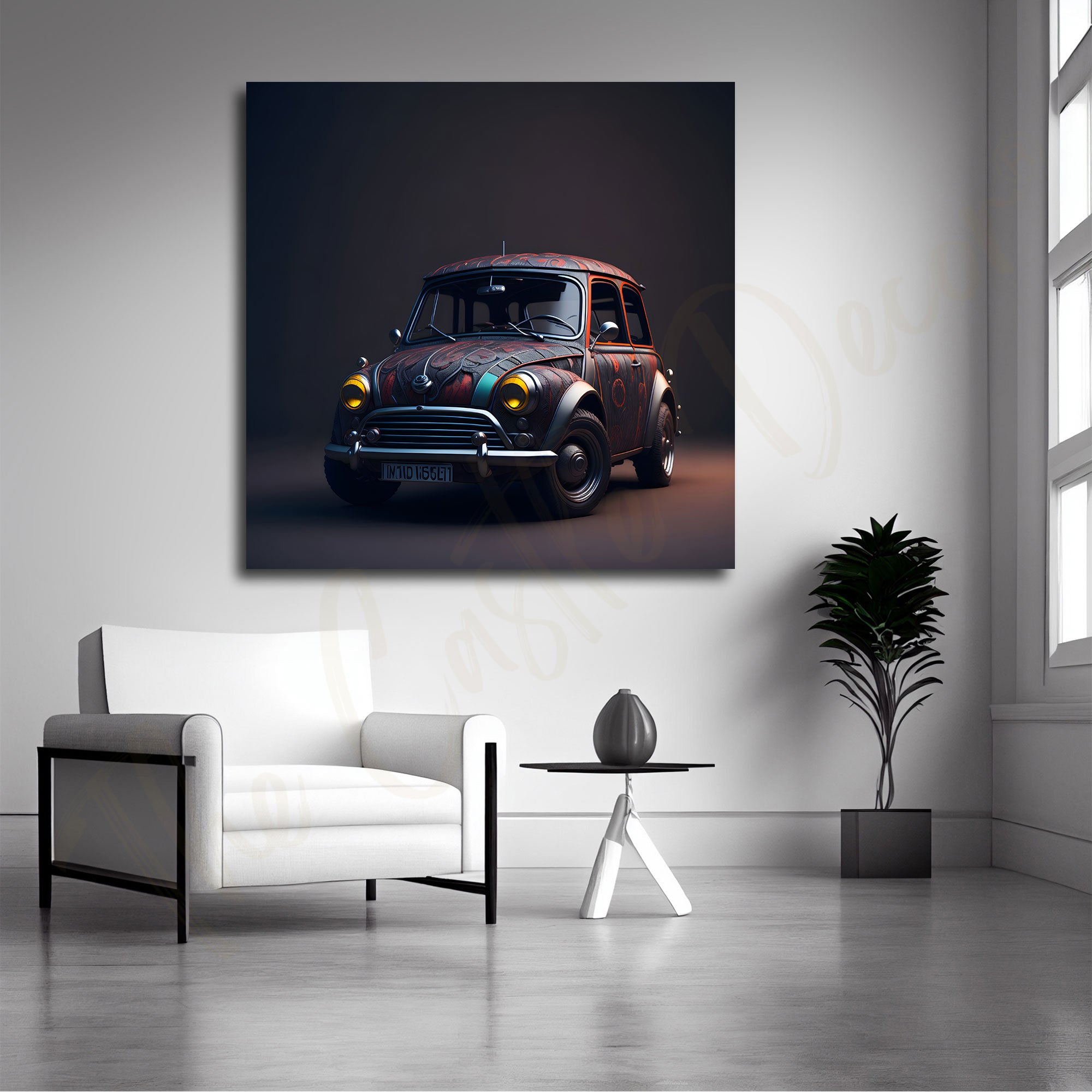 Car art with frame Big Size Wall Art for living room,Bedroom,Drawing room,Hotels