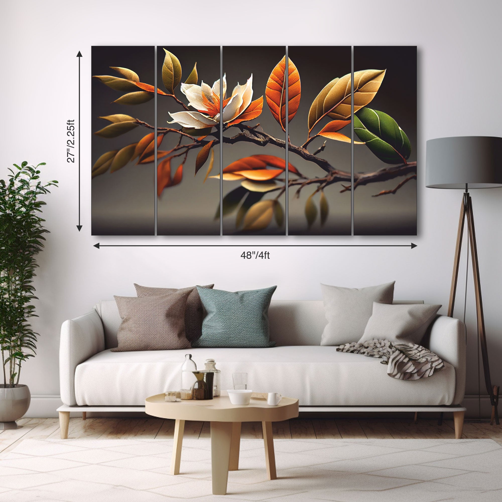 Flowers Painting with frame Big Size Wall Art for living room,Bedroom,Drawing room,Hotels