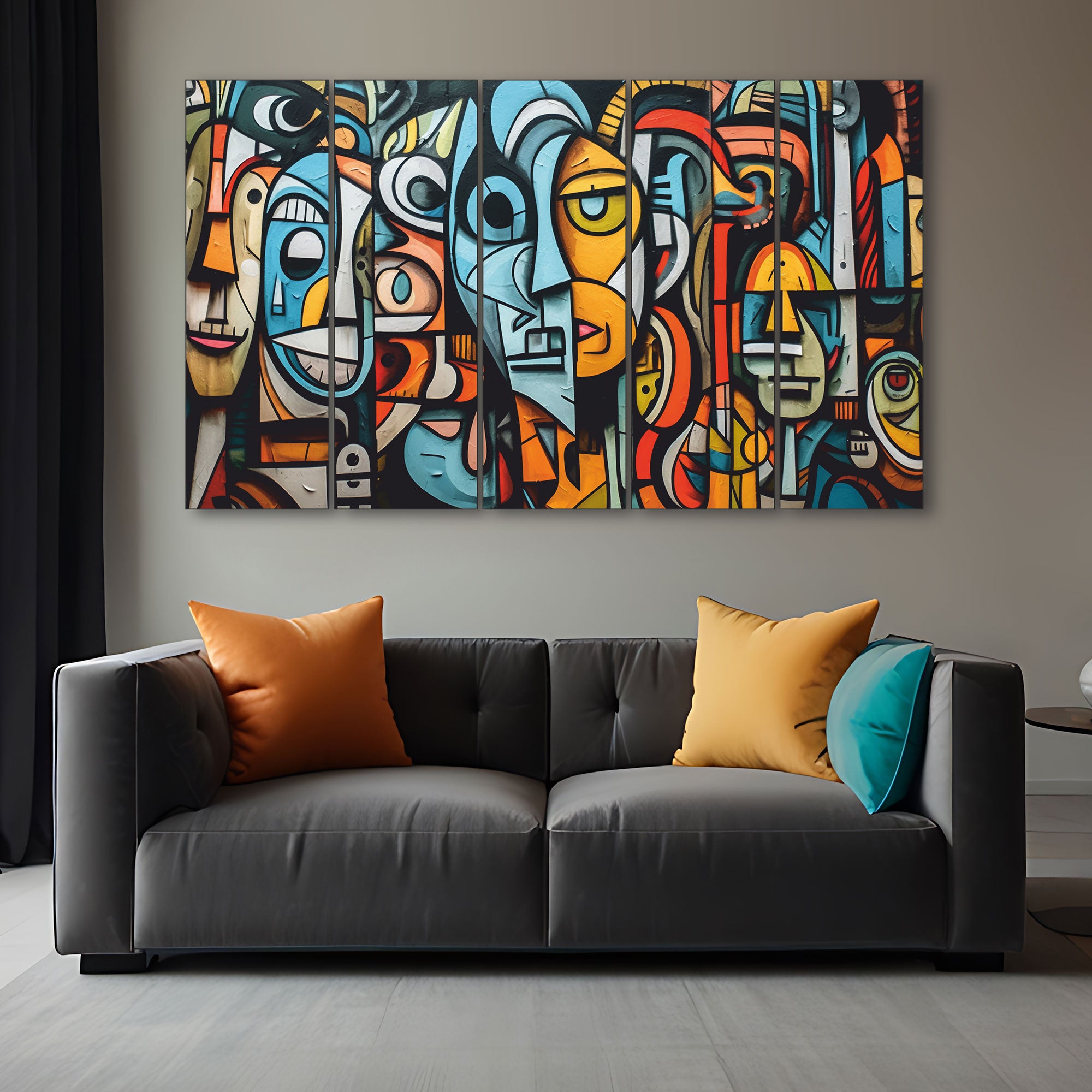 Abstract Painting with frame Big Size Wall Art for living room,Bedroom,Drawing room,Hotels