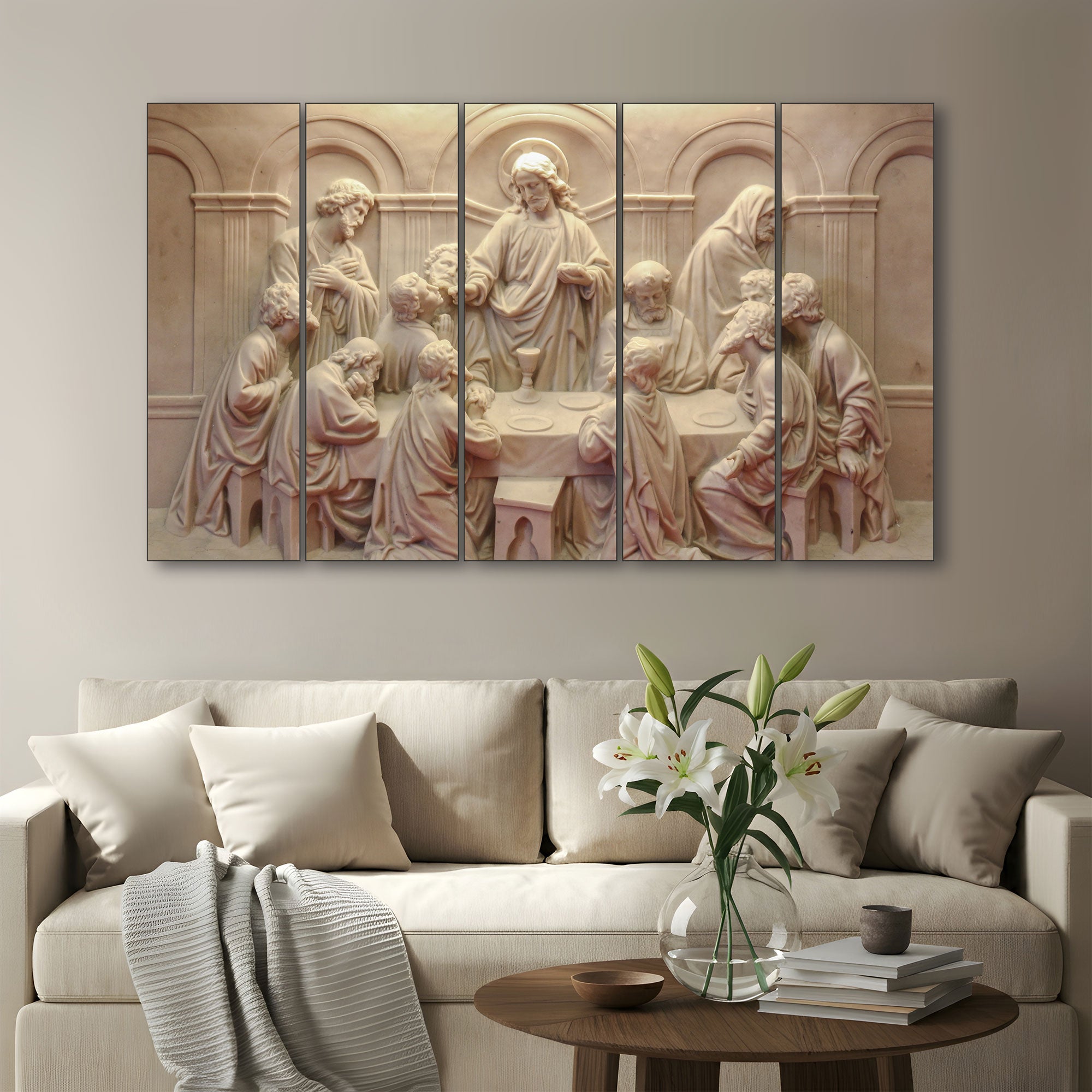 Jesus Painting with frame Big Size Wall Art for living room,Bedroom,Drawing room,Hotels