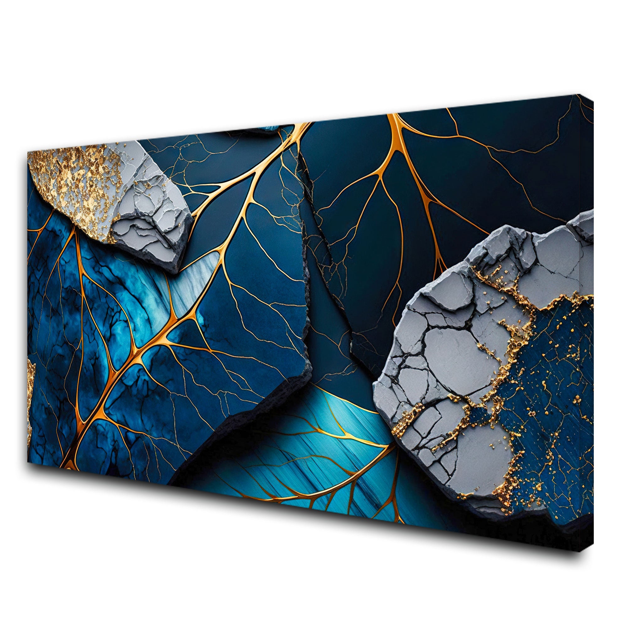 Marbal finish leafs Canvas painting with frame Big Size Wall Art for living room,Bedroom,Drawing room,Hotels