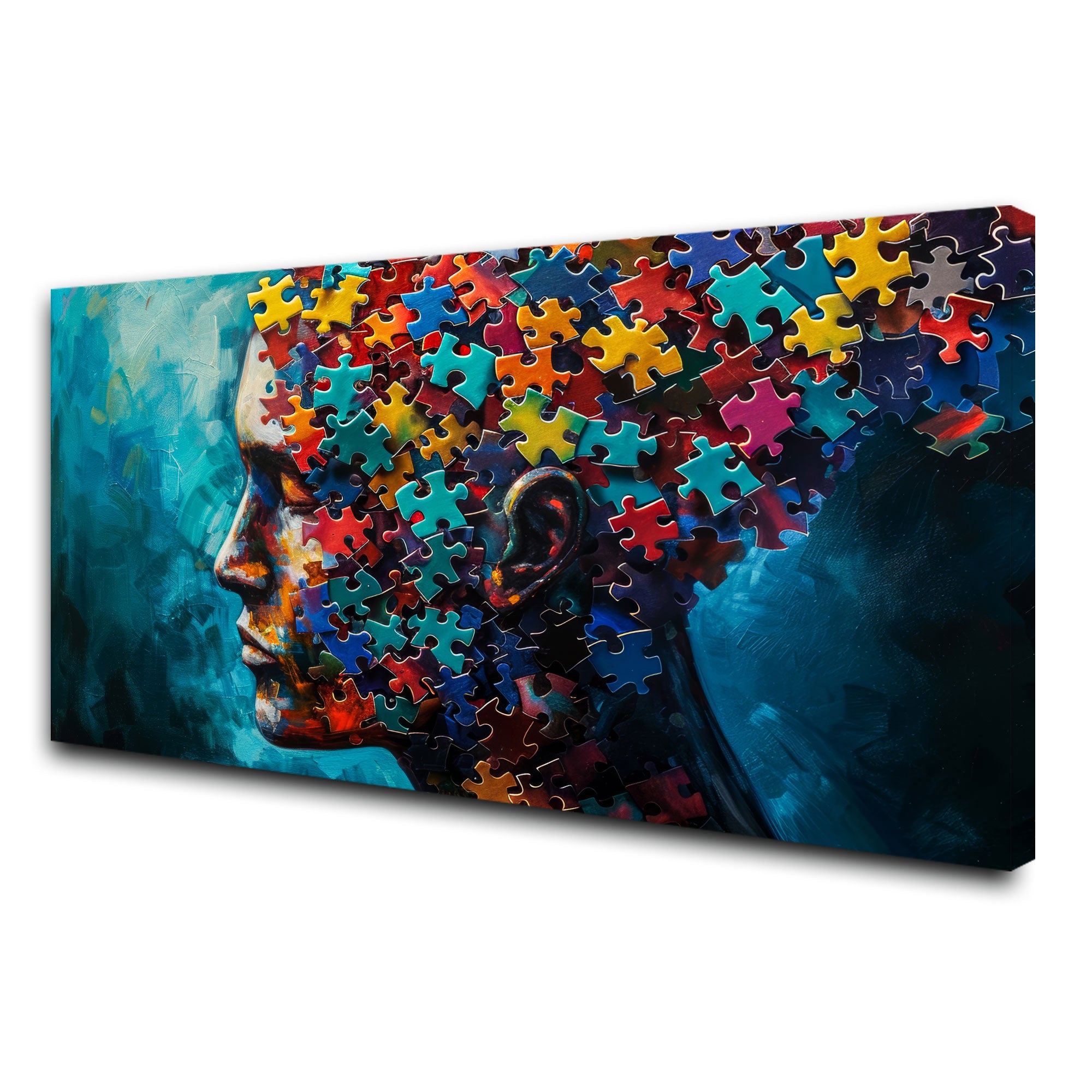 Women faceAbstract Canvas painting with frame Big Size Wall Art for living room,Bedroom,Drawing room,Hotels