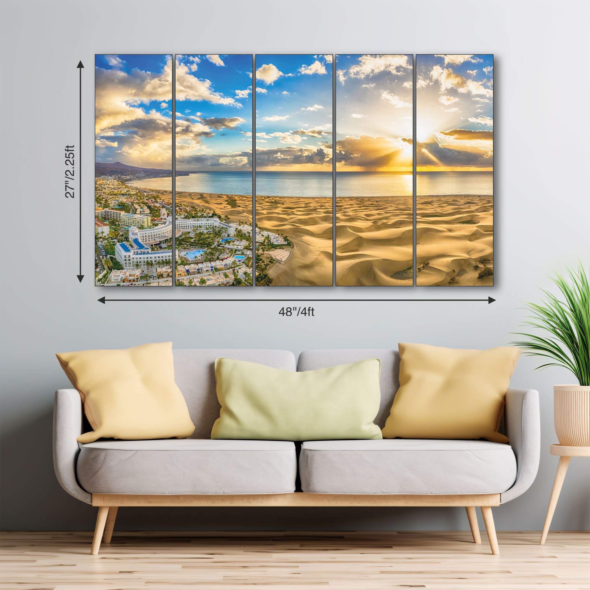 Sea Water Painting with frame Big Size Wall Art for living room,Bedroom,Drawing room,Hotels