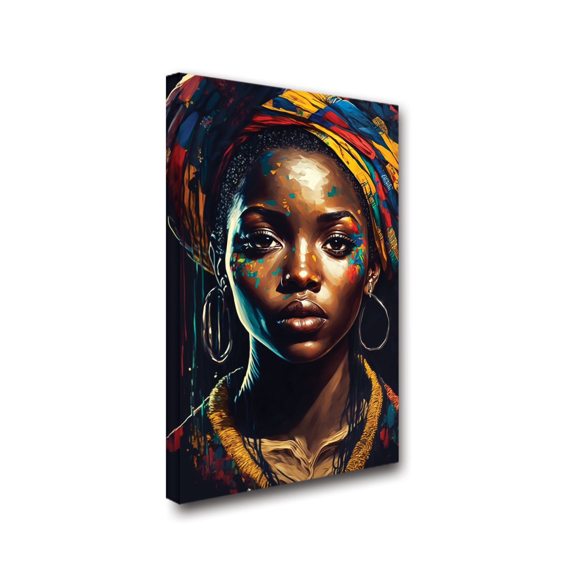 Women faceAbstract Canvas painting with frame Big Size Wall Art for living room,Bedroom,Drawing room,Hotels