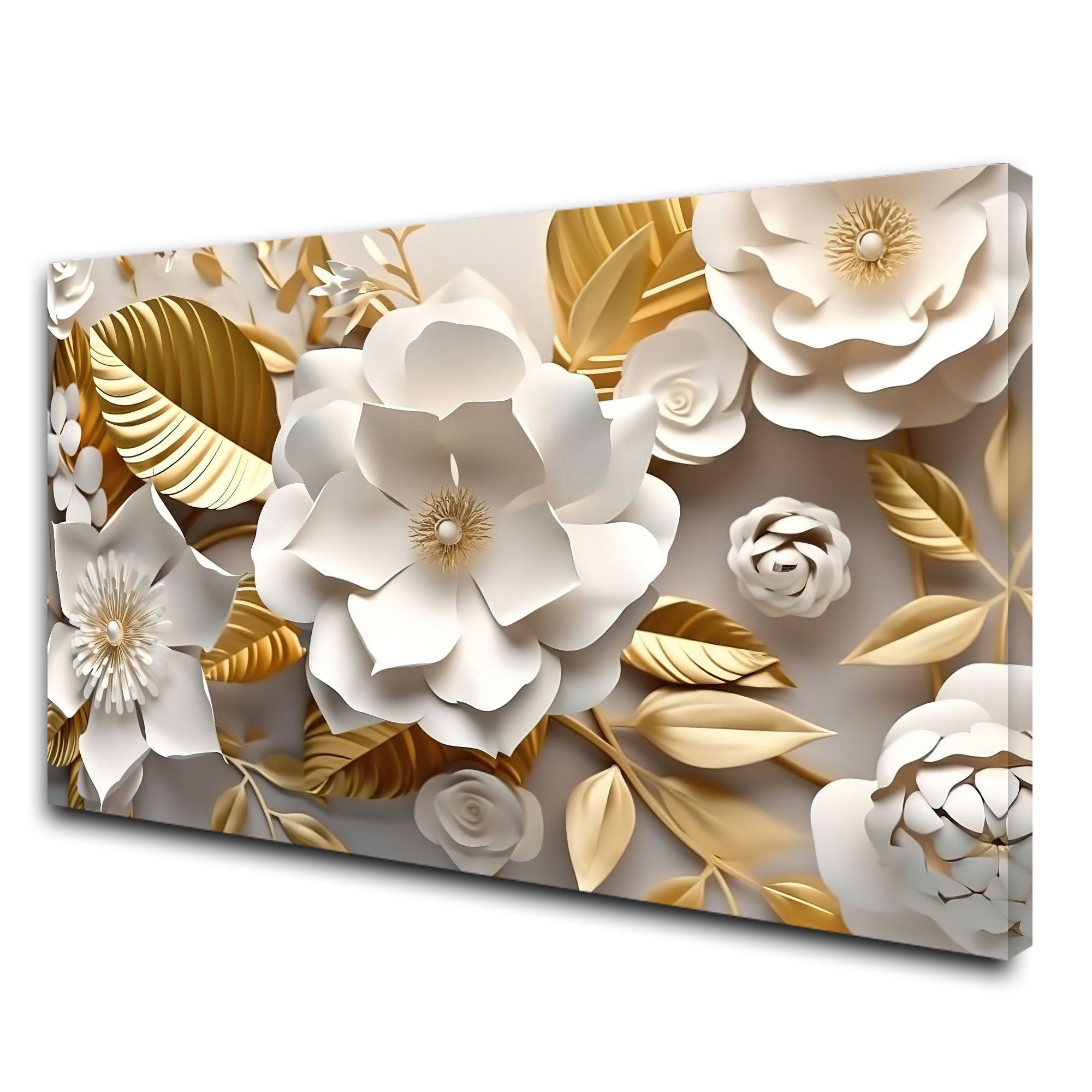 Colour flower Canvas painting with frame Big Size Wall Art for living room,Bedroom,Drawing room,Hotels
