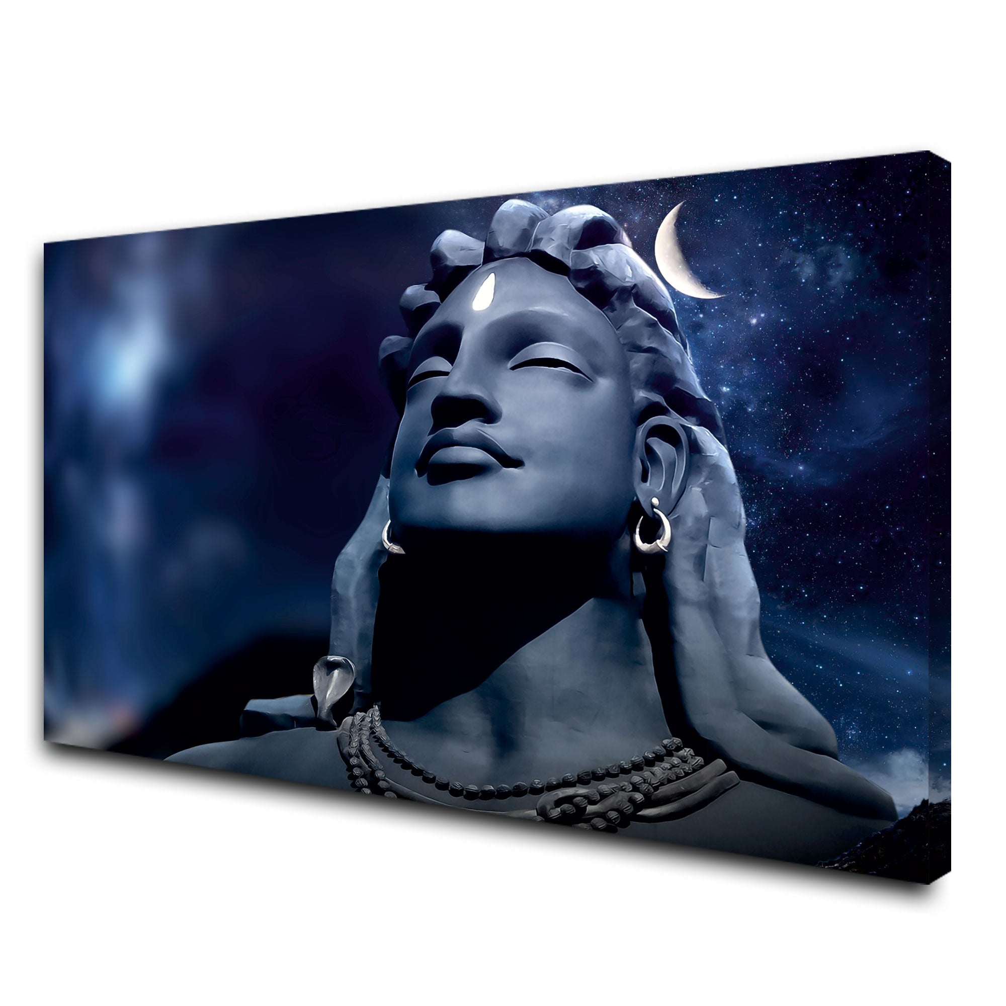 Adiyogi Canvas painting with frame Big Size Wall Art for living room,Bedroom,Drawing room,Hotels