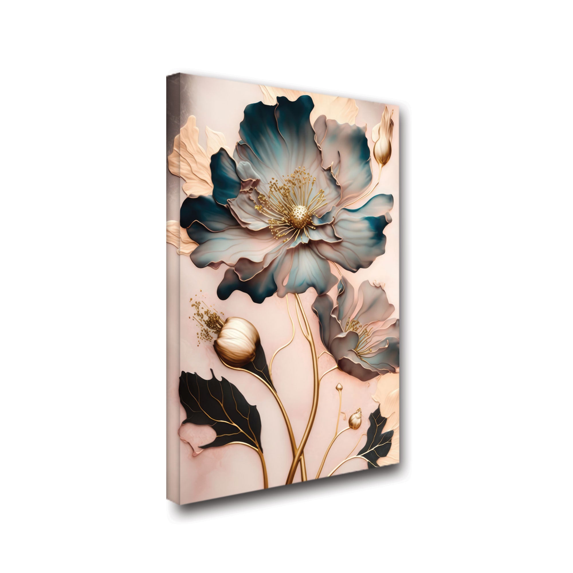 FlowerAbstract colour Canvas painting with frame Big Size Wall Art for living room,Bedroom,Drawing room,Hotels