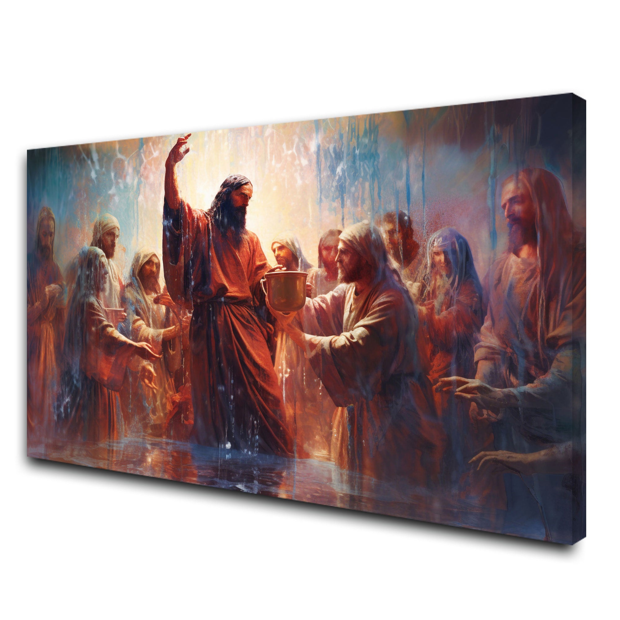 Jesus Canvas painting with frame Big Size Wall Art for living room,Bedroom,Drawing room,Hotels