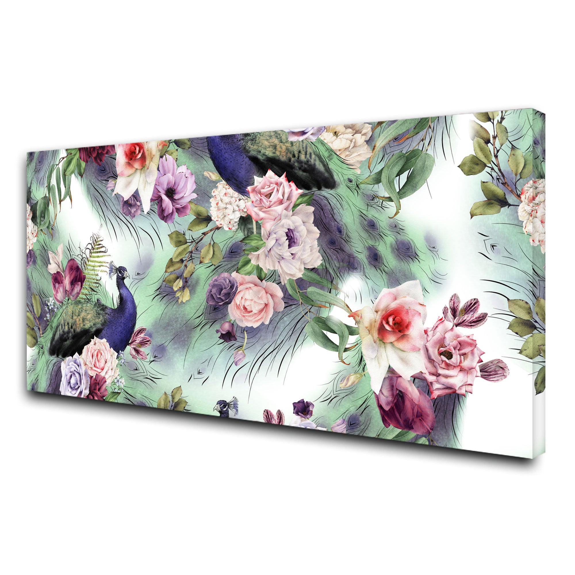 PeacockAbstract Canvas painting with frame Big Size Wall Art for living room,Bedroom,Drawing room,Hotels