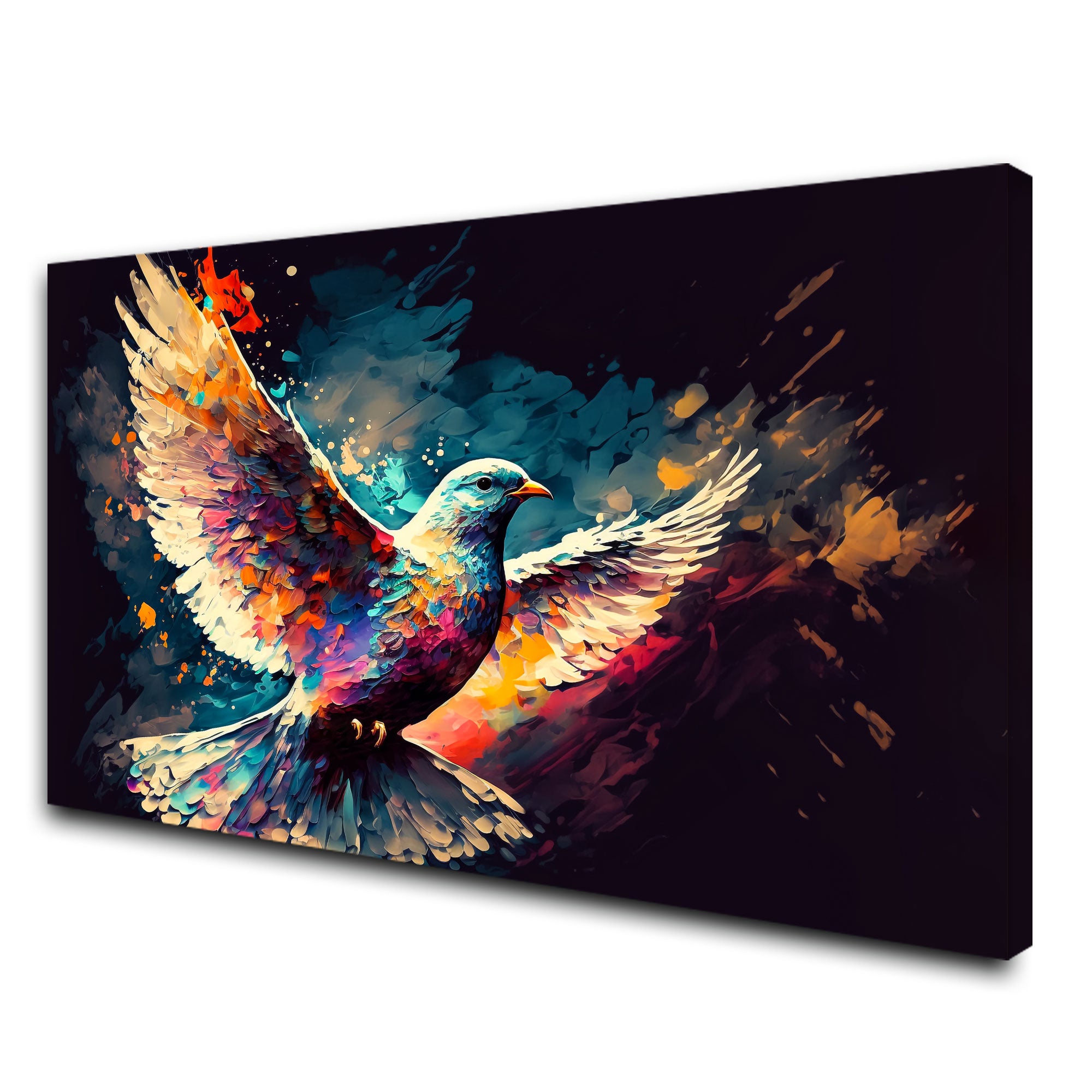 PigeonAbstract Canvas painting with frame Big Size Wall Art for living room,Bedroom,Drawing room,Hotels