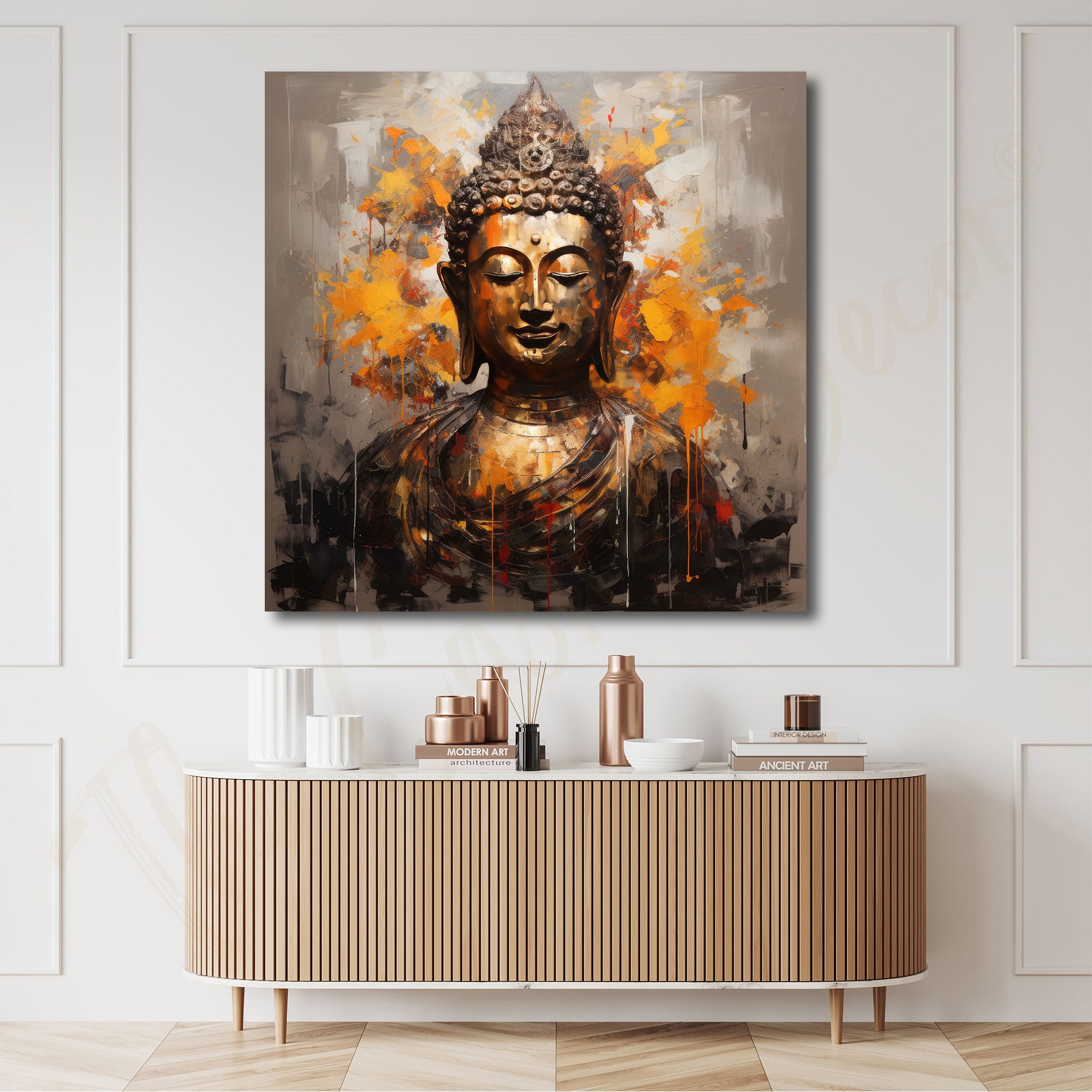 Budhism painting with frame Big Size Wall Art for living room,Bedroom,Drawing room,Hotels