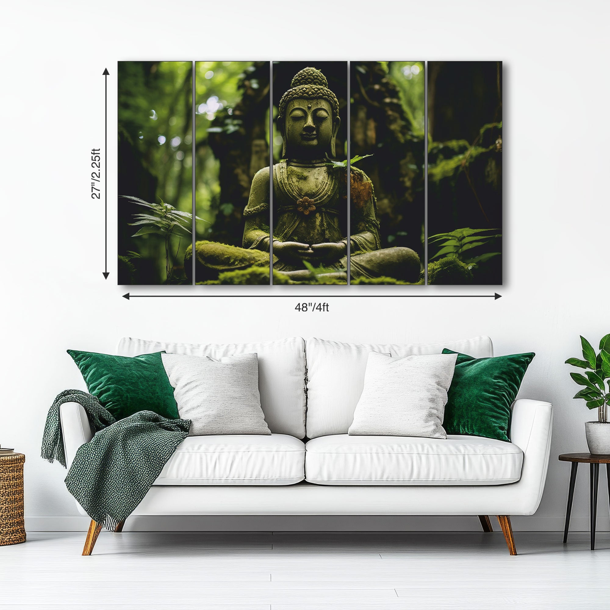 Lord Budha Painting with frame Big Size Wall Art for living room,Bedroom,Drawing room,Hotels