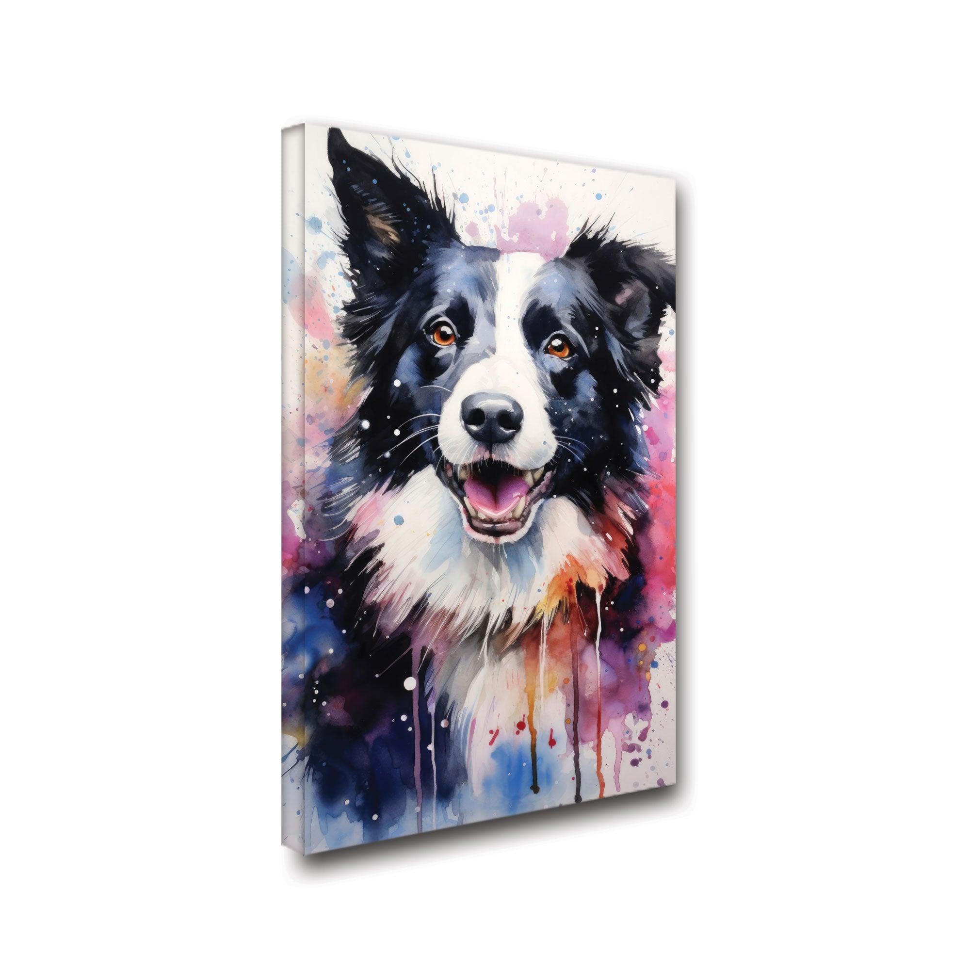 DogAbstract Canvas painting with frame Big Size Wall Art for living room,Bedroom,Drawing room,Hotels