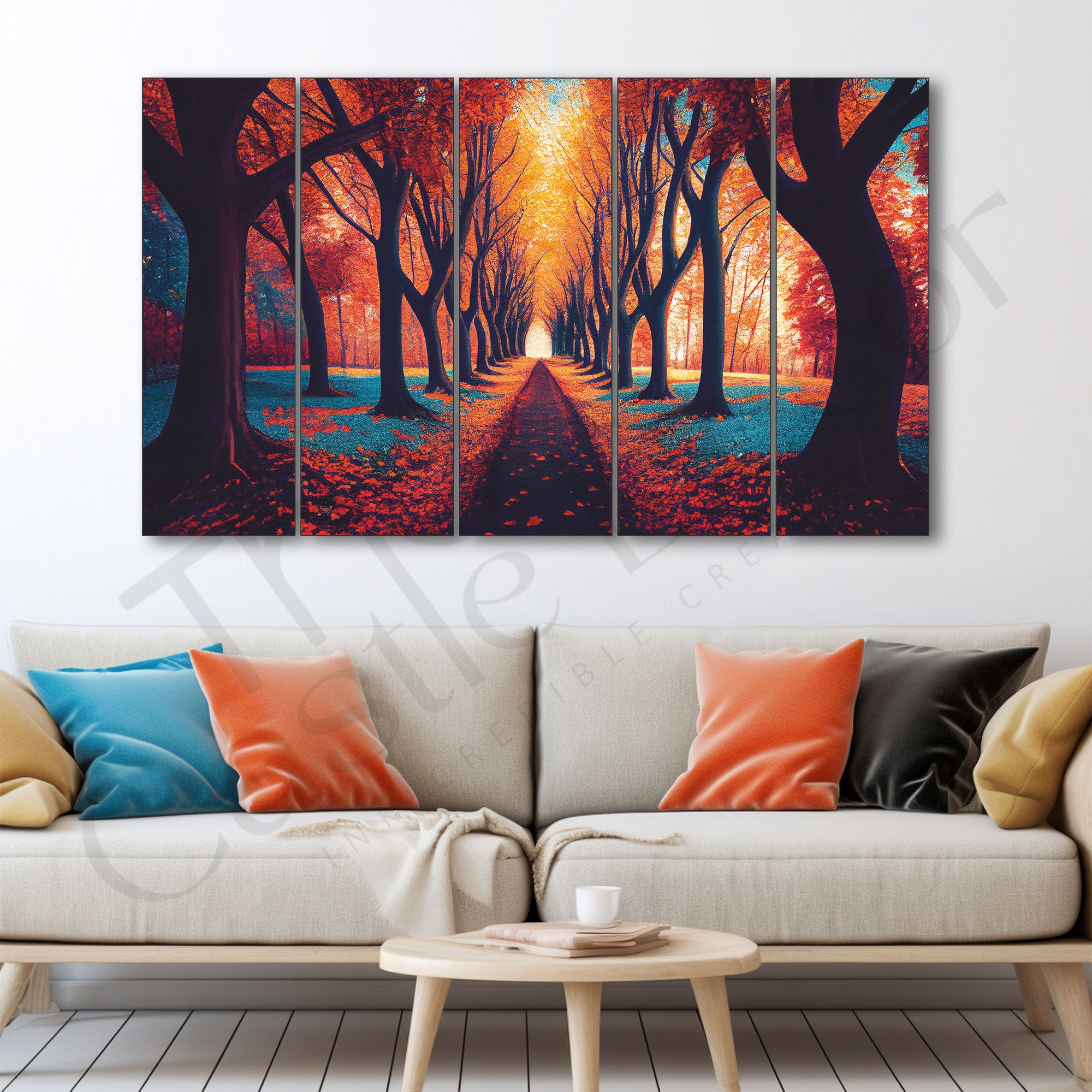 Trees Painting with frame Big Size Wall Art for living room,Bedroom,Drawing room,Hotels