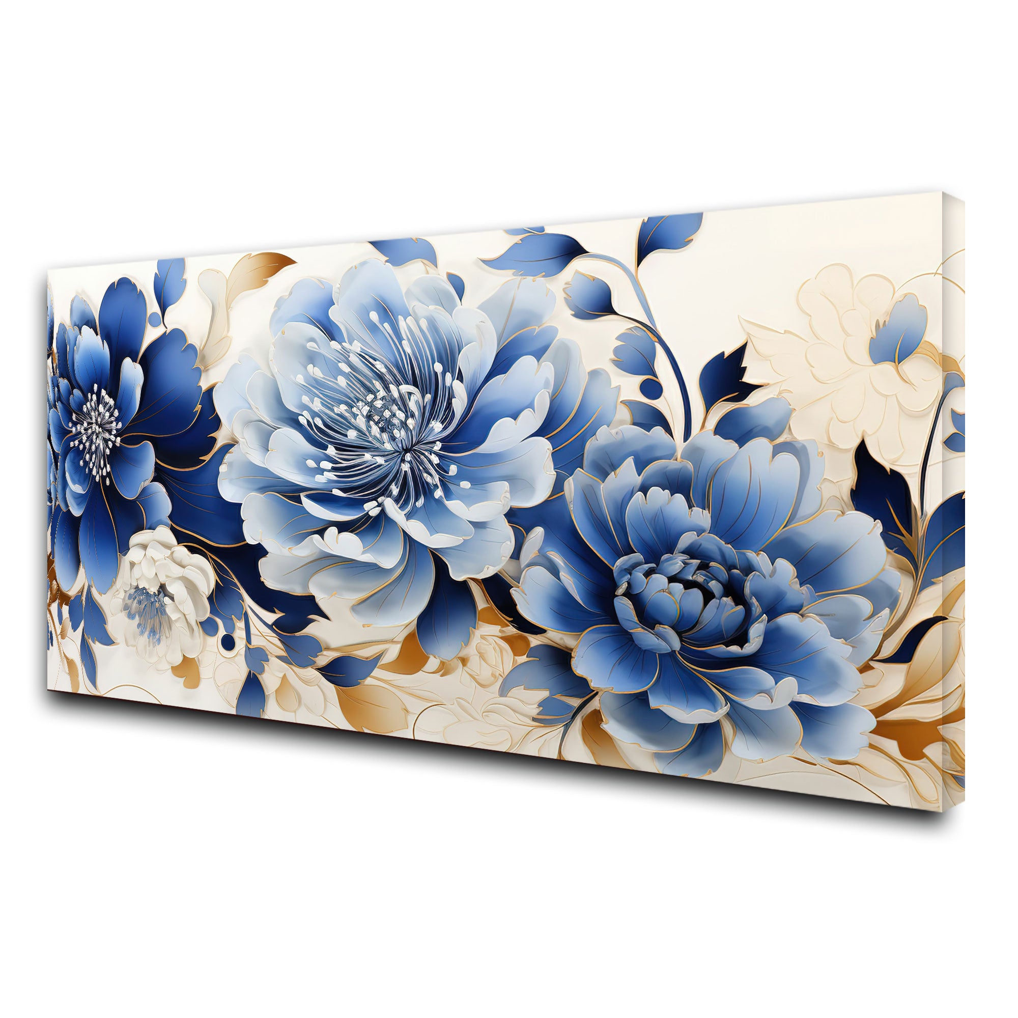 FlowerAbstract Canvas painting with frame Big Size Wall Art for living room,Bedroom,Drawing room,Hotels