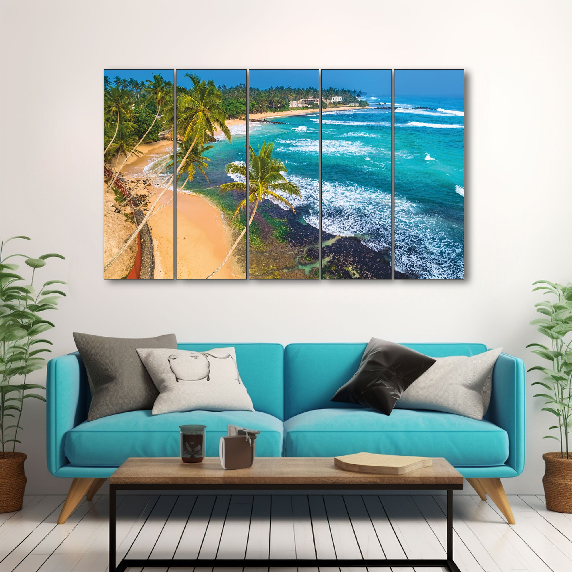 Sea Water Painting with frame Big Size Wall Art for living room,Bedroom,Drawing room,Hotels