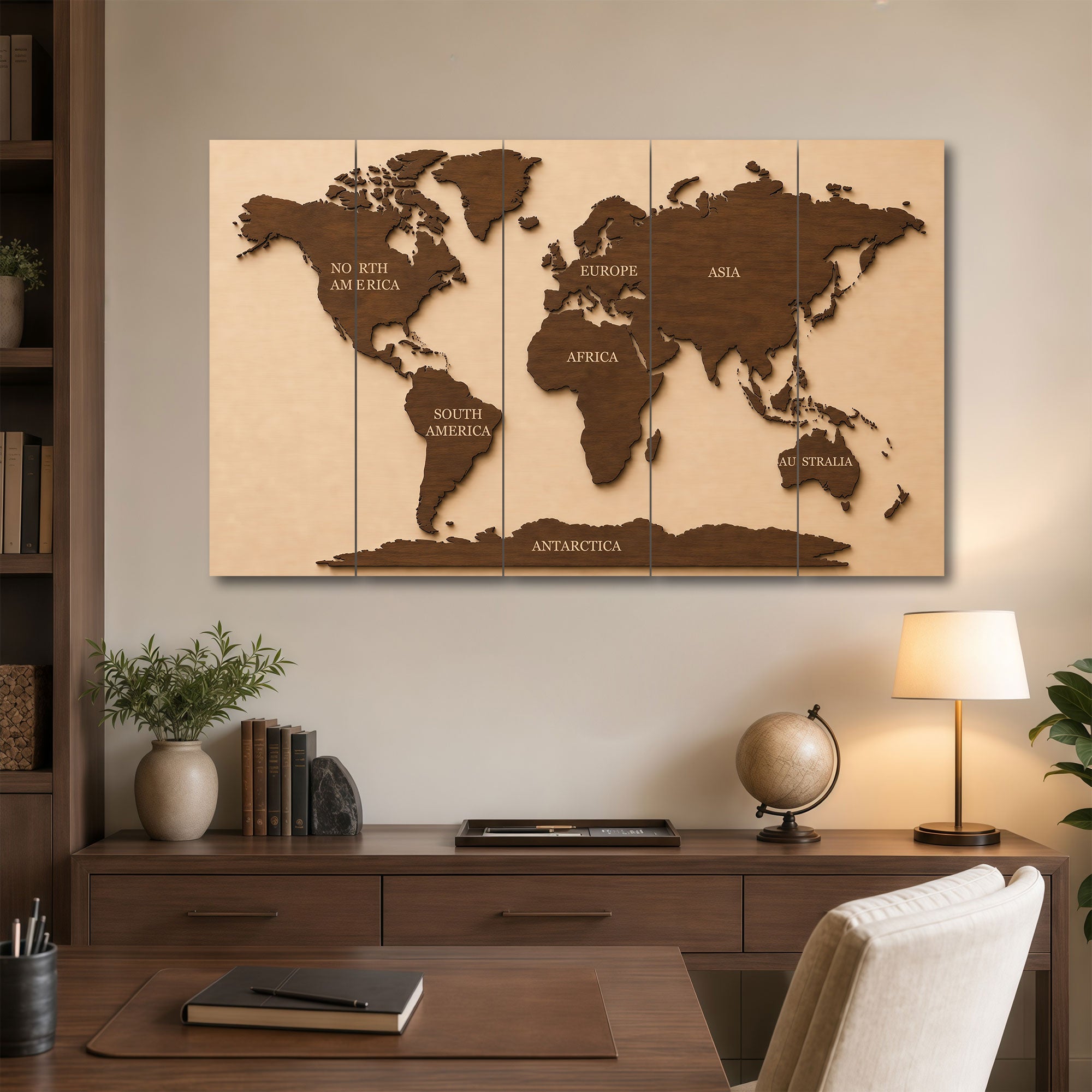 Map Painting with frame Big Size Wall Art for living room,Bedroom,Drawing room,Hotels