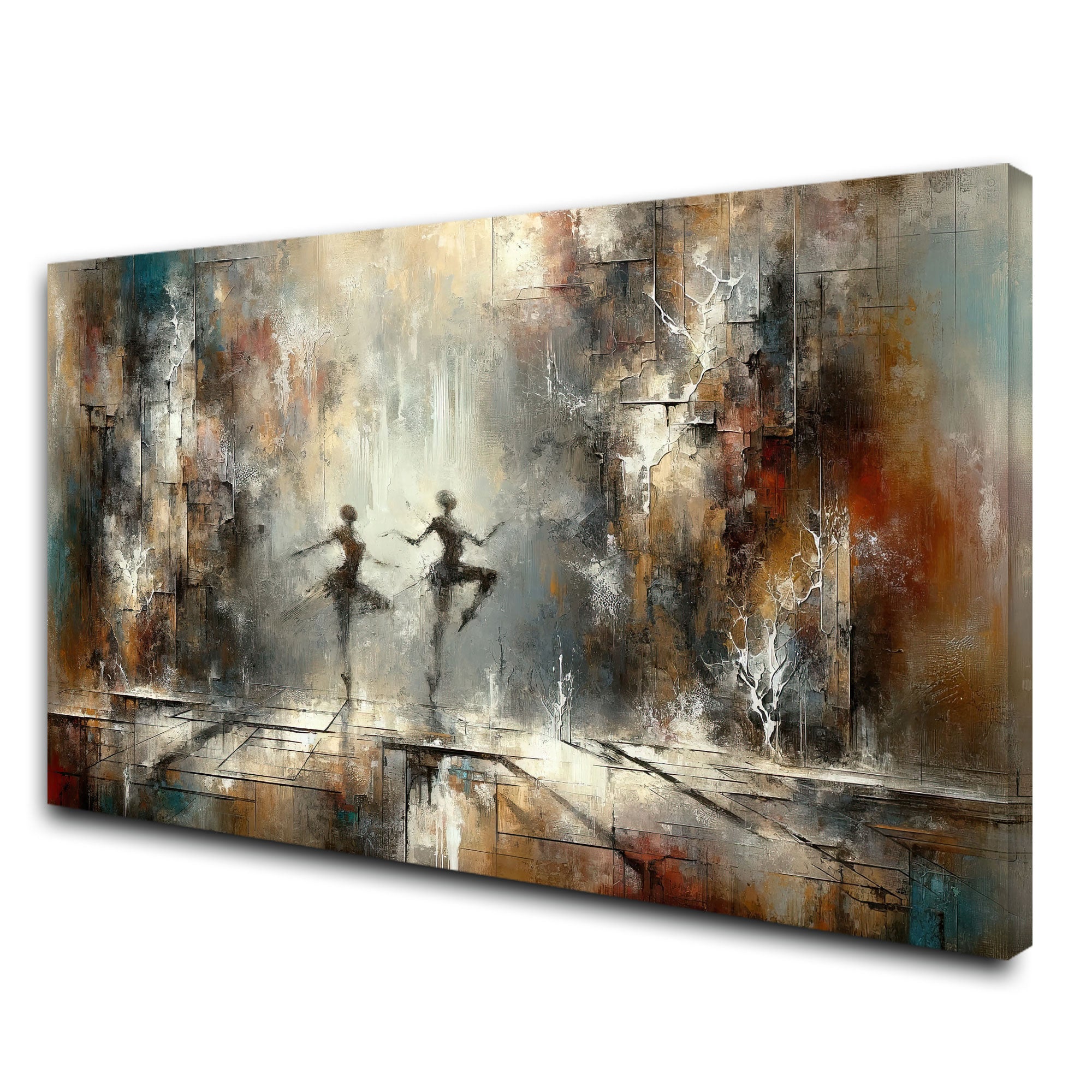 Couple danceAbstract Canvas painting with frame Big Size Wall Art for living room,Bedroom,Drawing room,Hotels