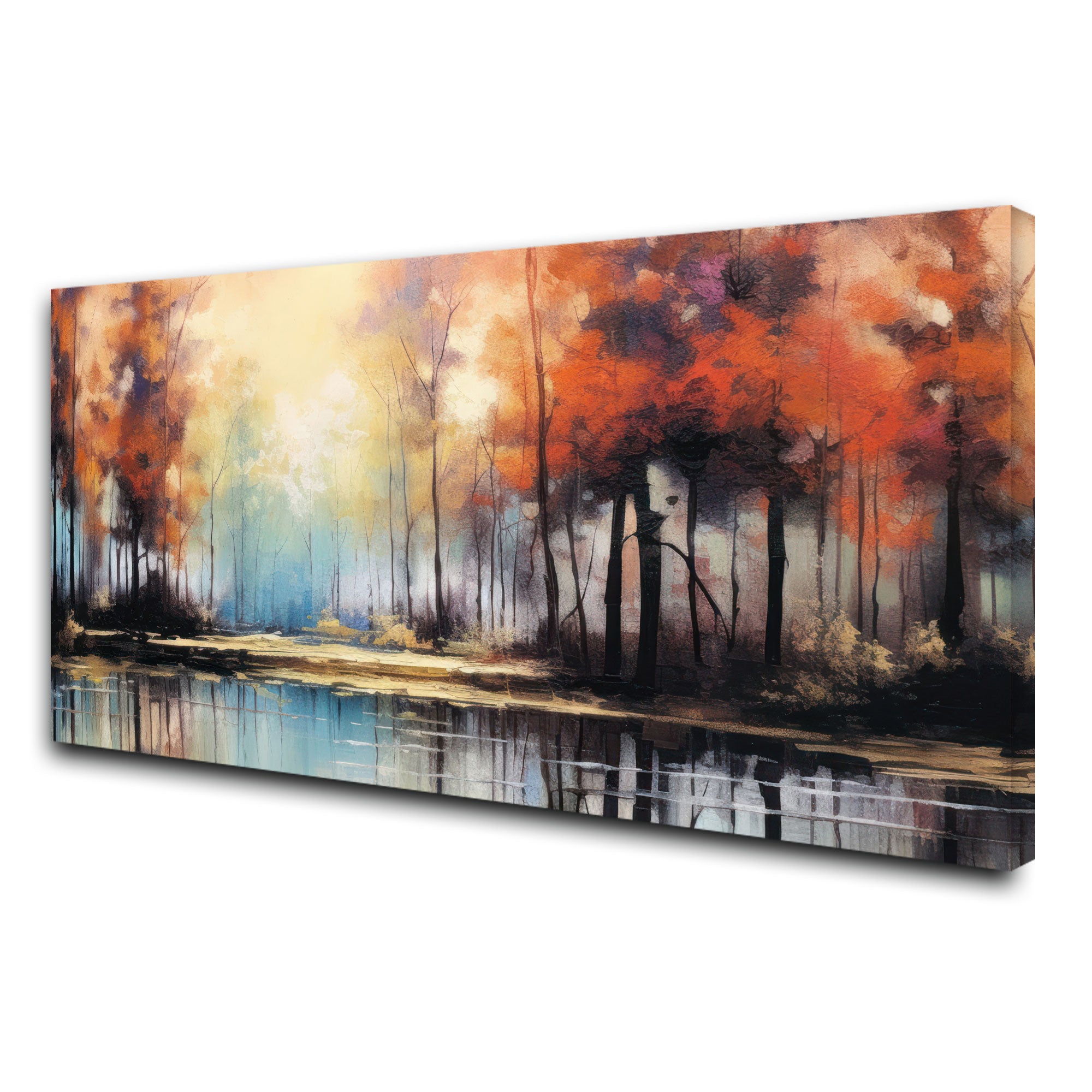 Abstract jungle Canvas painting with frame Big Size Wall Art for living room,Bedroom,Drawing room,Hotels