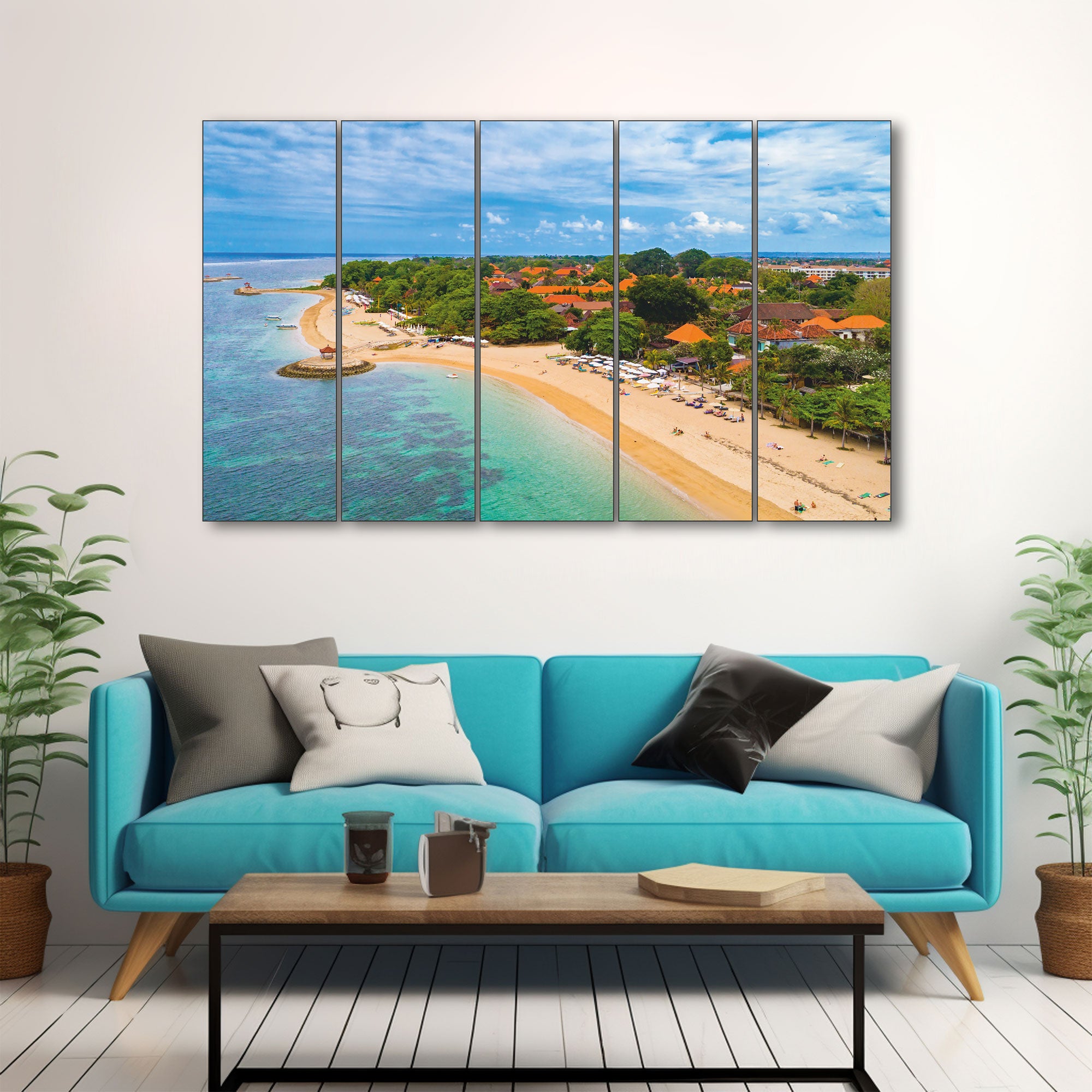 Sea Water Painting with frame Big Size Wall Art for living room,Bedroom,Drawing room,Hotels