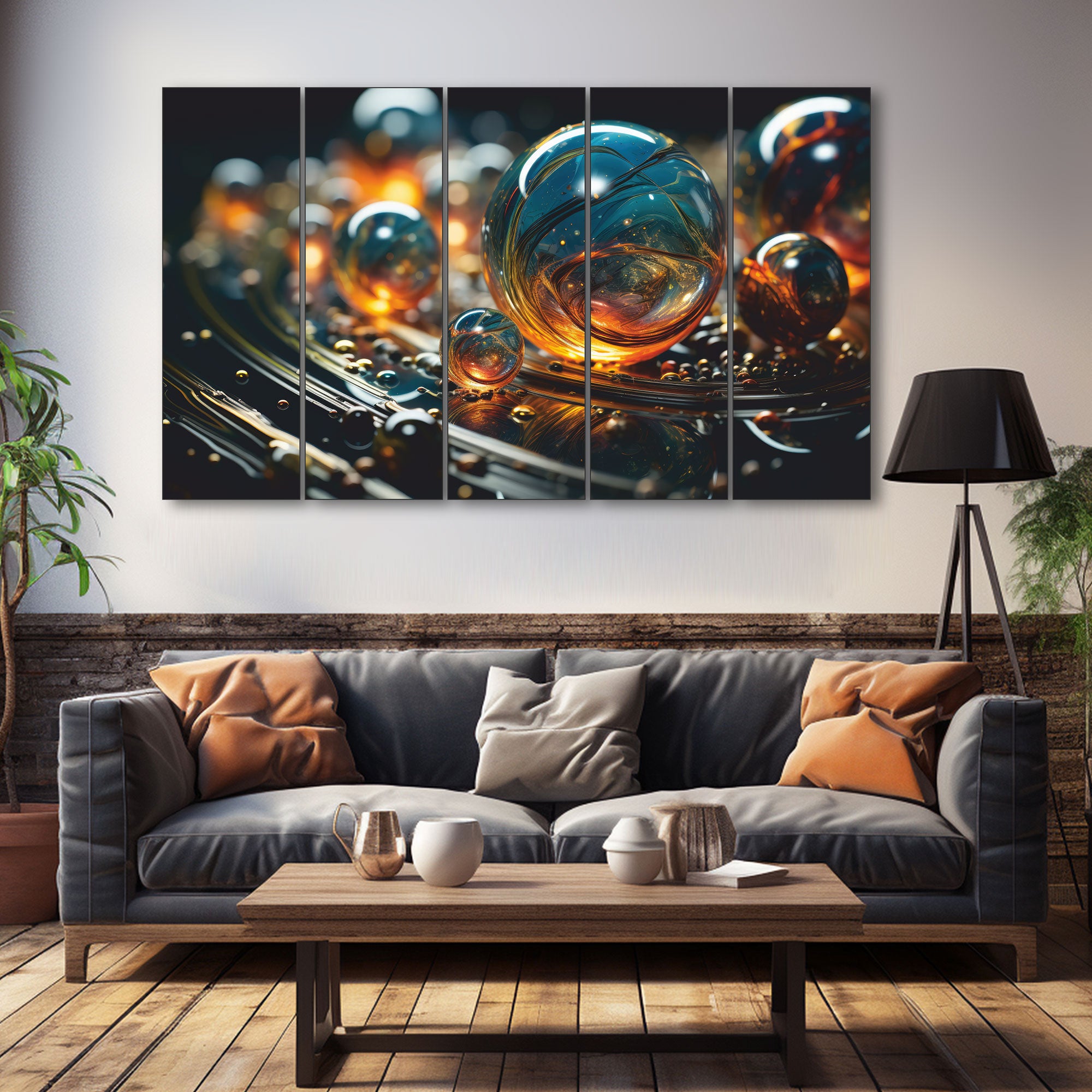 Abstract Painting with frame Big Size Wall Art for living room,Bedroom,Drawing room,Hotels