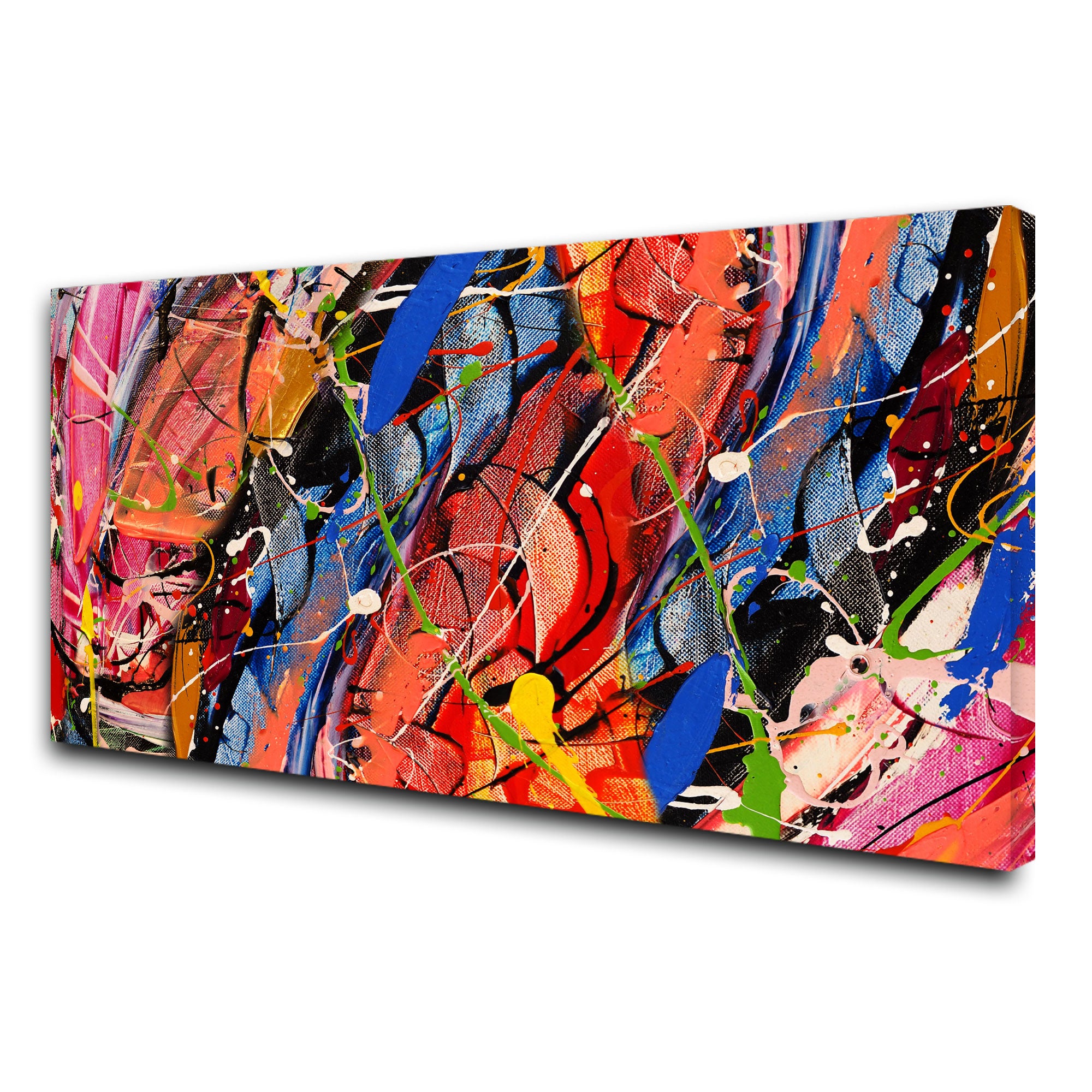 ColourfulAbstract art Canvas painting with frame Big Size Wall Art for living room,Bedroom,Drawing room,Hotels