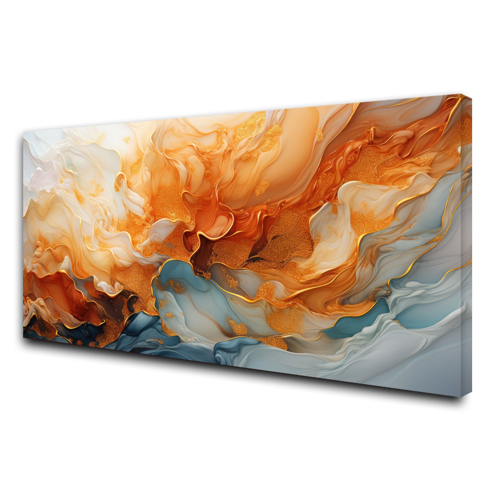 Modern MulticoloursAbstract Canvas painting with frame Big Size Wall Art for living room,Bedroom,Drawing room,Hotels