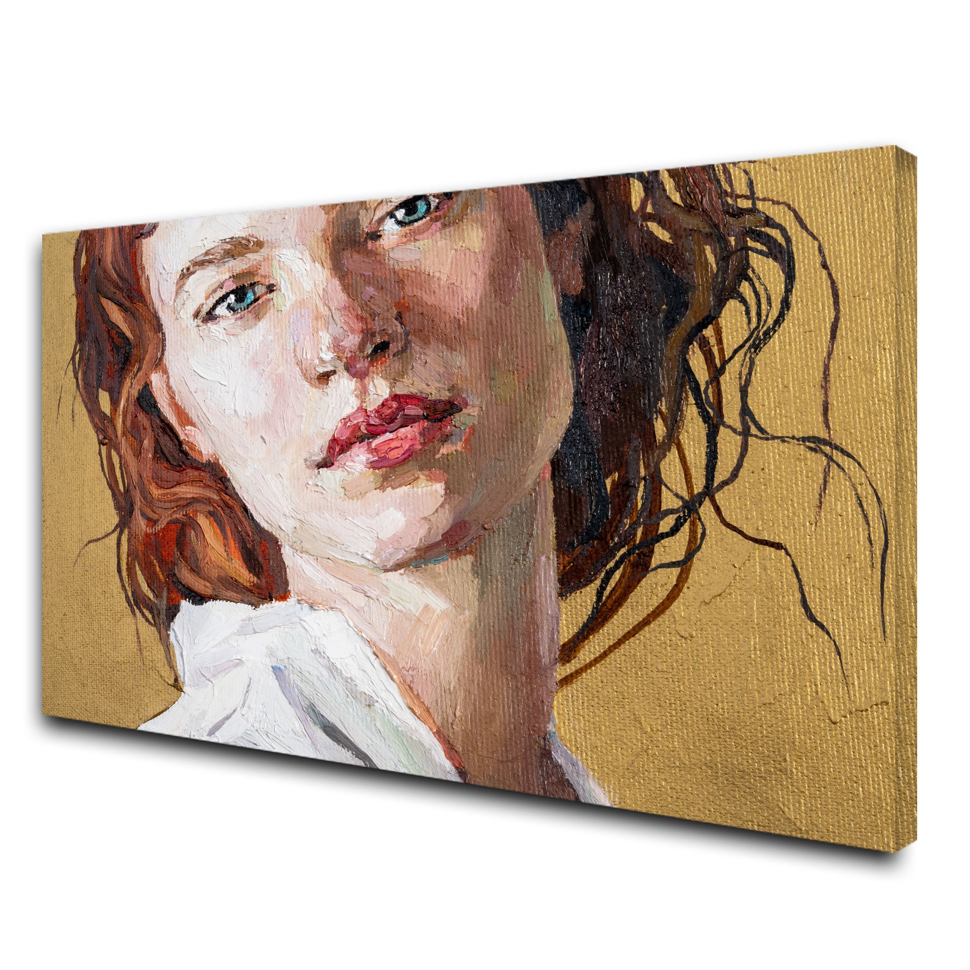 WomenAbstract Canvas painting with frame Big Size Wall Art for living room,Bedroom,Drawing room,Hotels