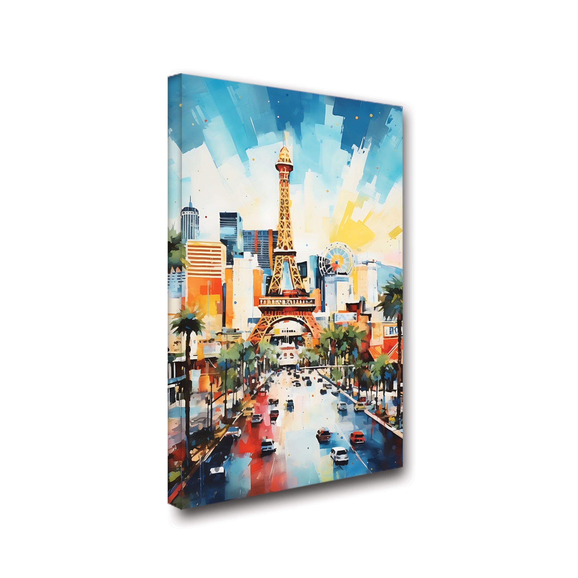 eiffel towerAbstract Canvas painting with frame Big Size Wall Art for living room,Bedroom,Drawing room,Hotels