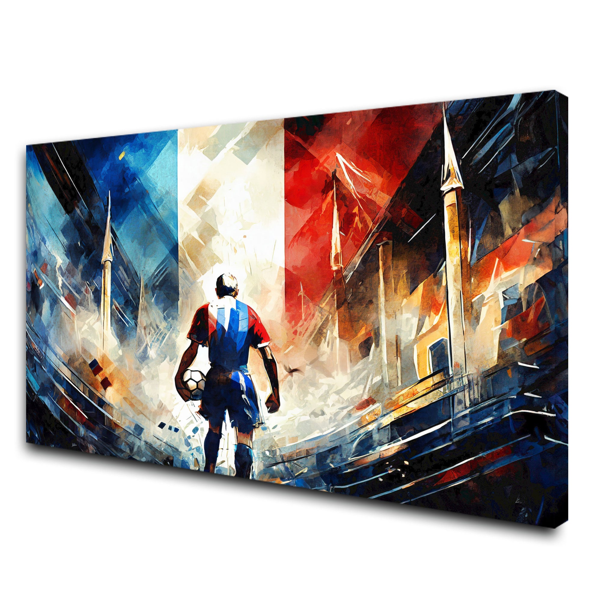 Football Abstract Canvas painting with frame Big Size Wall Art for living room,Bedroom,Drawing room,Hotels