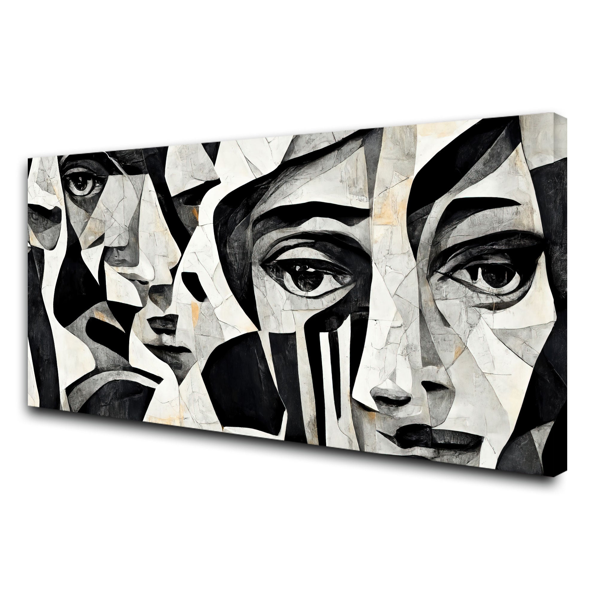 Modern faceAbstract Canvas painting with frame Big Size Wall Art for living room,Bedroom,Drawing room,Hotels