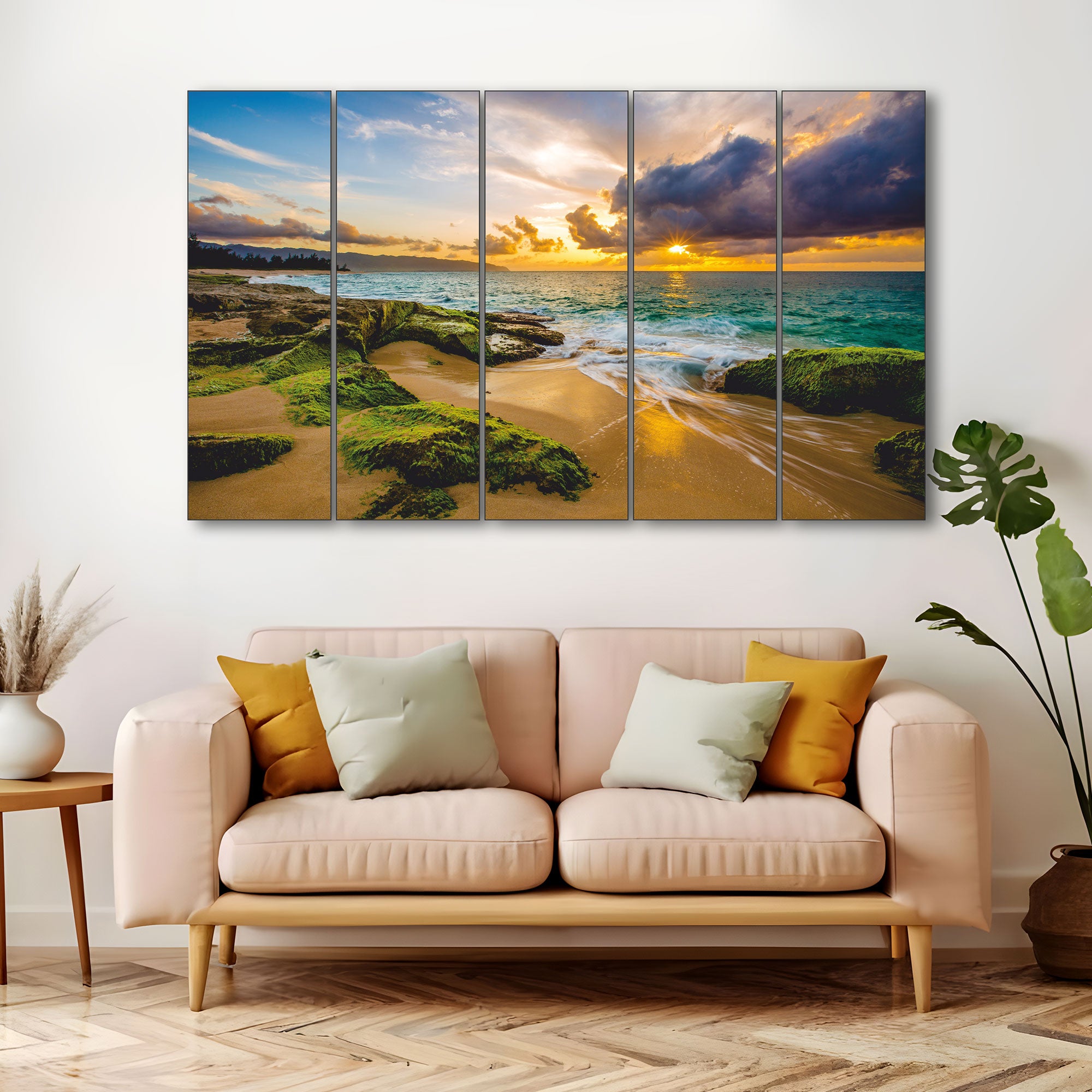 Sea Water Painting with frame Big Size Wall Art for living room,Bedroom,Drawing room,Hotels