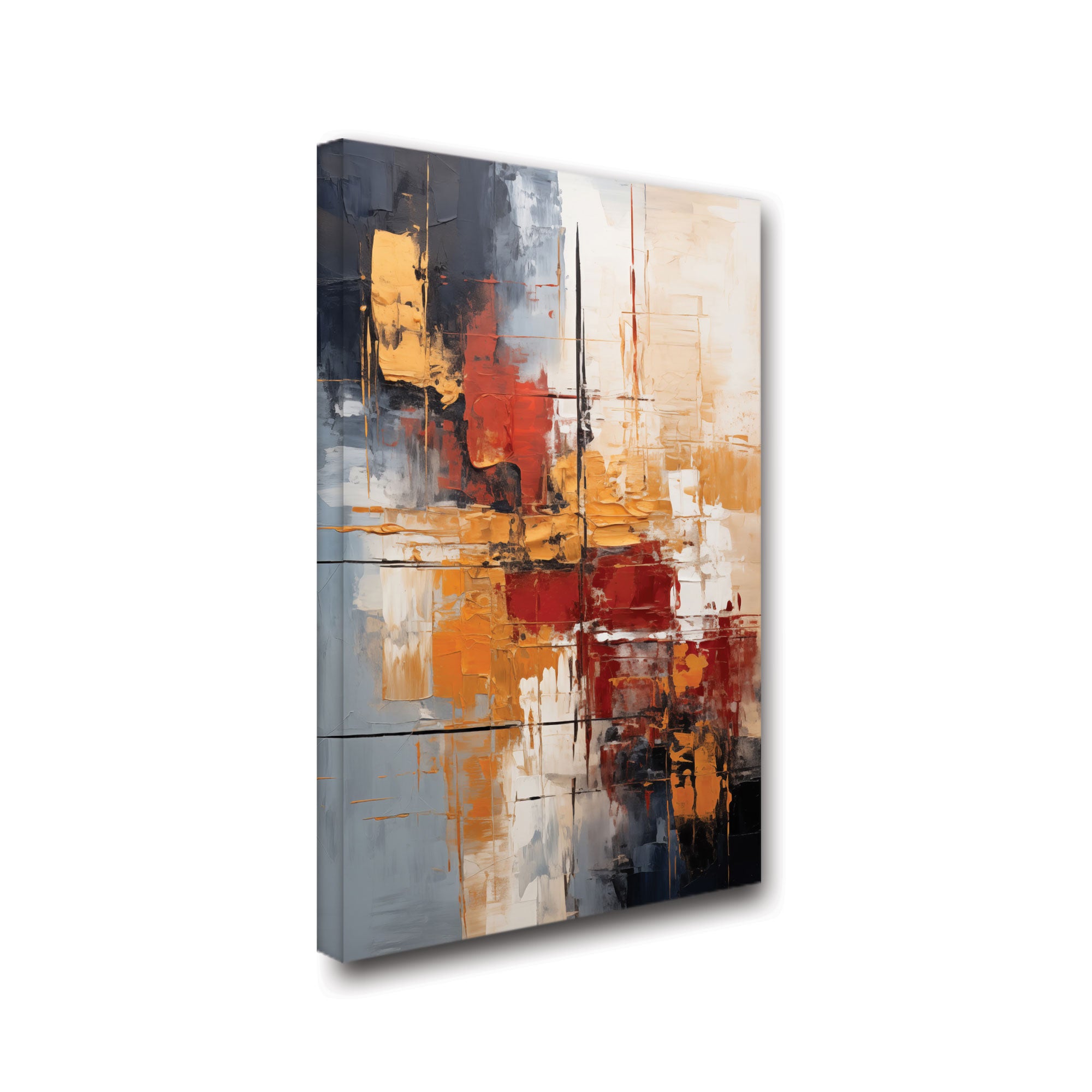 Multi colourAbstract Canvas painting with frame Big Size Wall Art for living room,Bedroom,Drawing room,Hotels