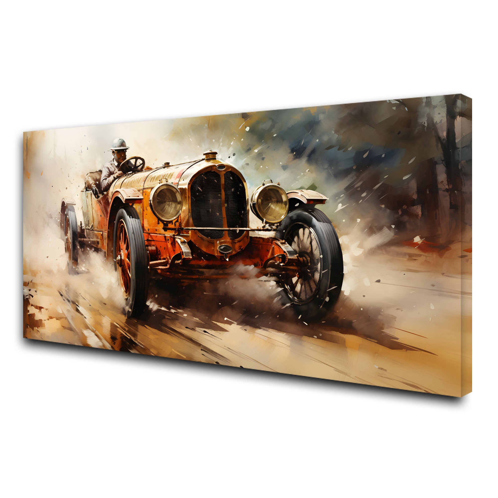 Vintage carAbstract Canvas painting with frame Big Size Wall Art for living room,Bedroom,Drawing room,Hotels
