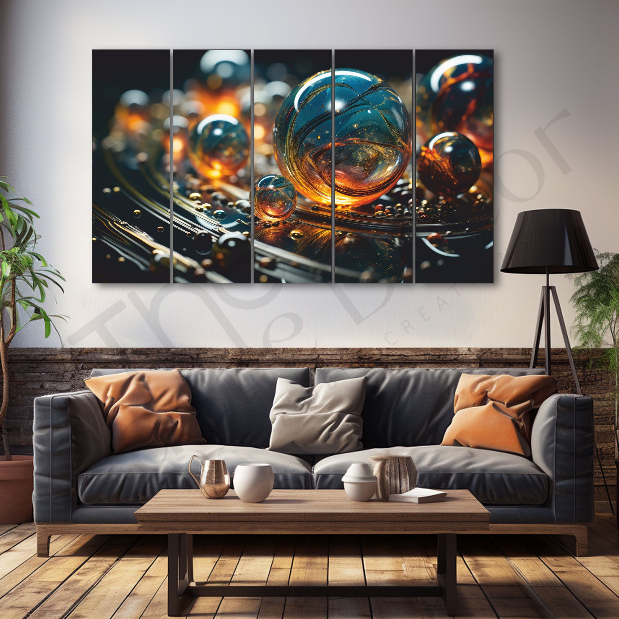 Abstract Painting with frame Big Size Wall Art for living room,Bedroom,Drawing room,Hotels